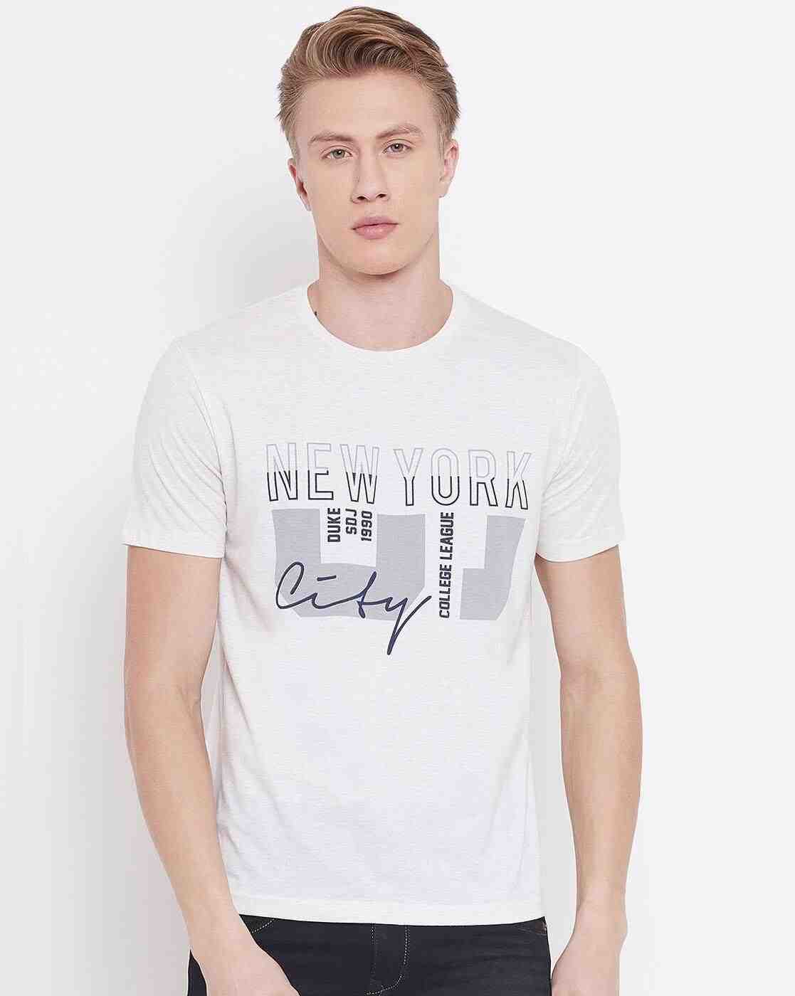 DUKE | Pack of 3 Graphic Print Crew-Neck T-shirts|3
