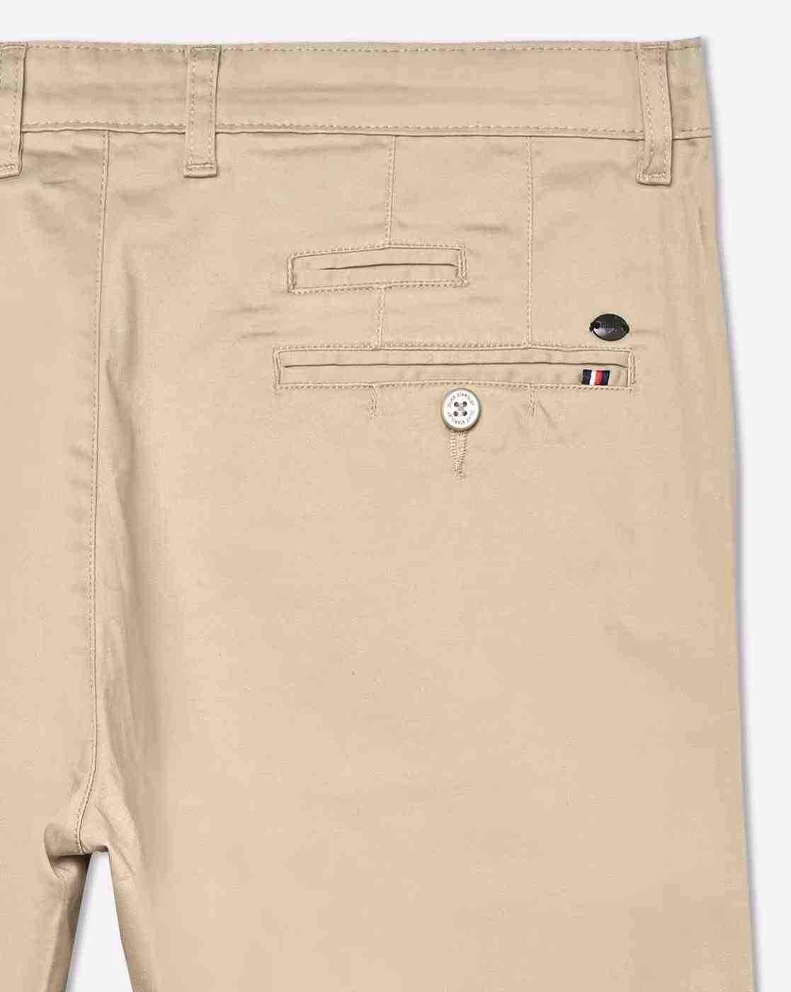 DUKE | Men Flat-Front Chinos With Insert Pockets|3