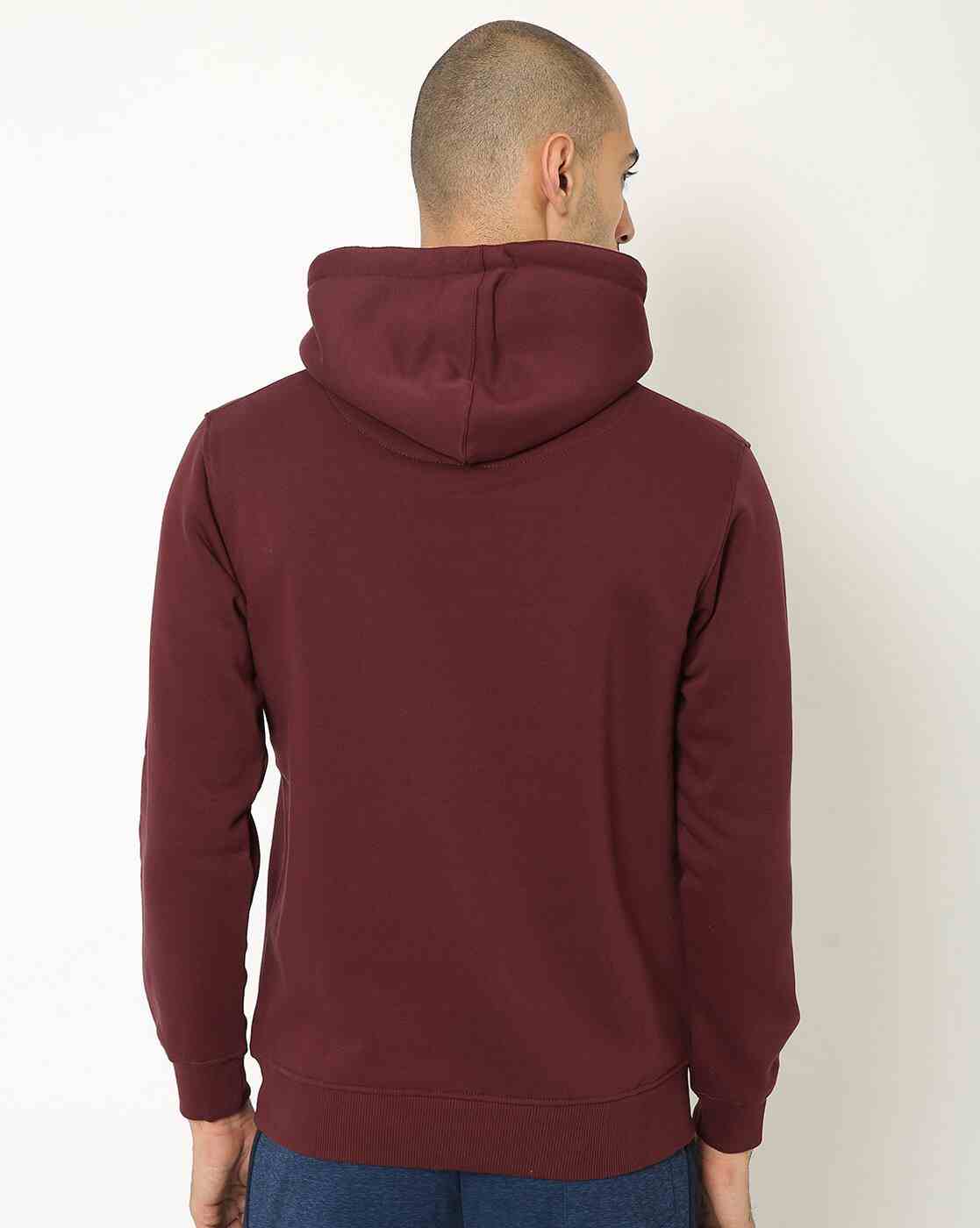 DUKE | Typographic Print Hoodie with Kangaroo Pocket|1