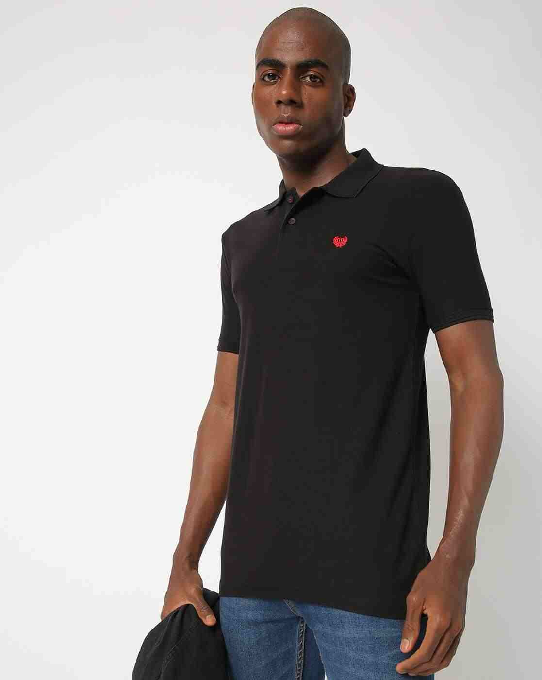Slim Fit Polo T-shirt with Vented Hemline