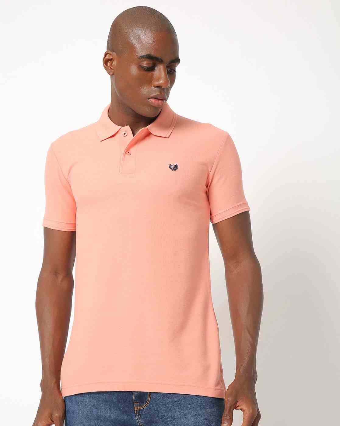 Slim Fit Polo T-shirt with Vented Hemline