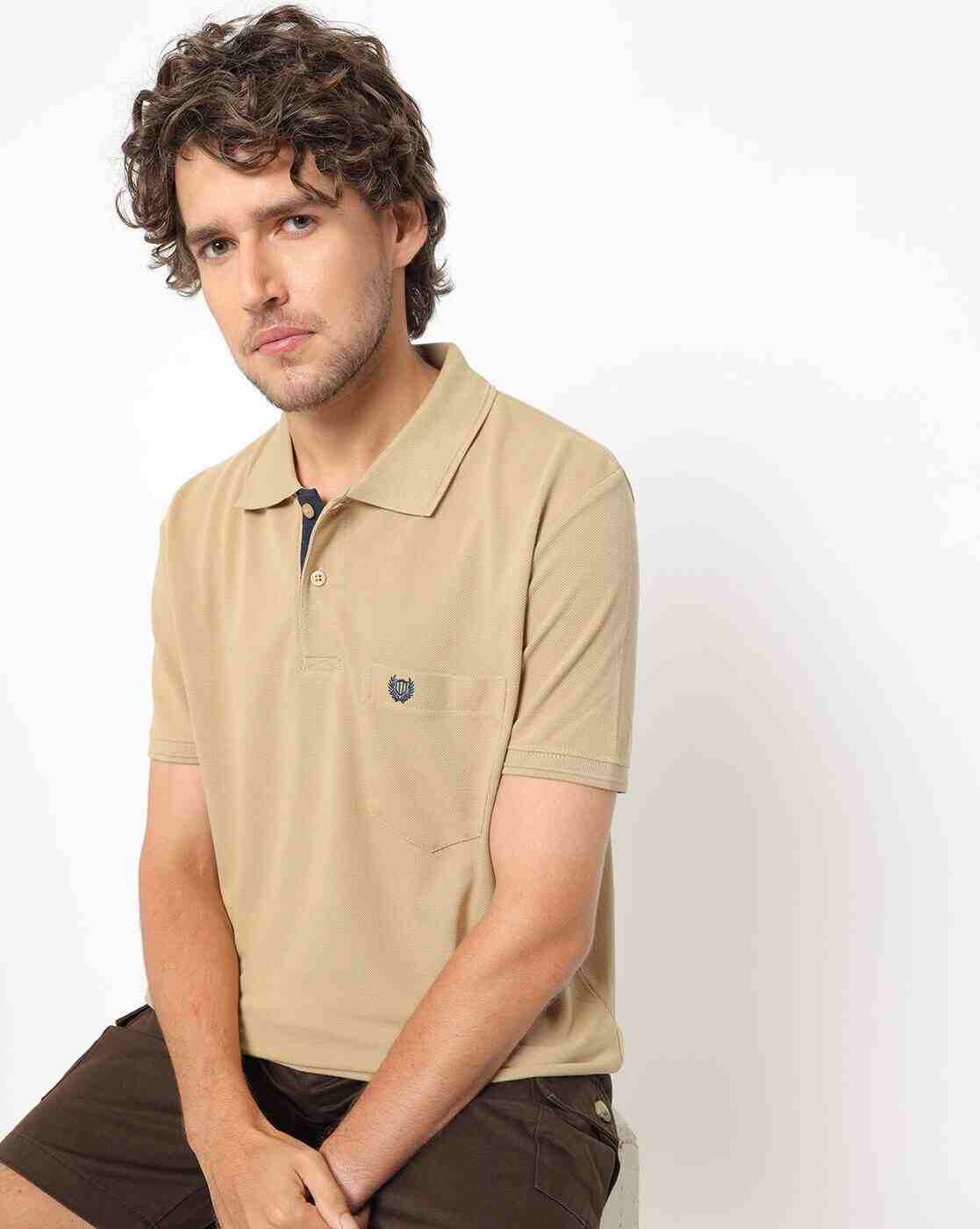 DUKE | Solid Pocket Polo T-shirt|0
