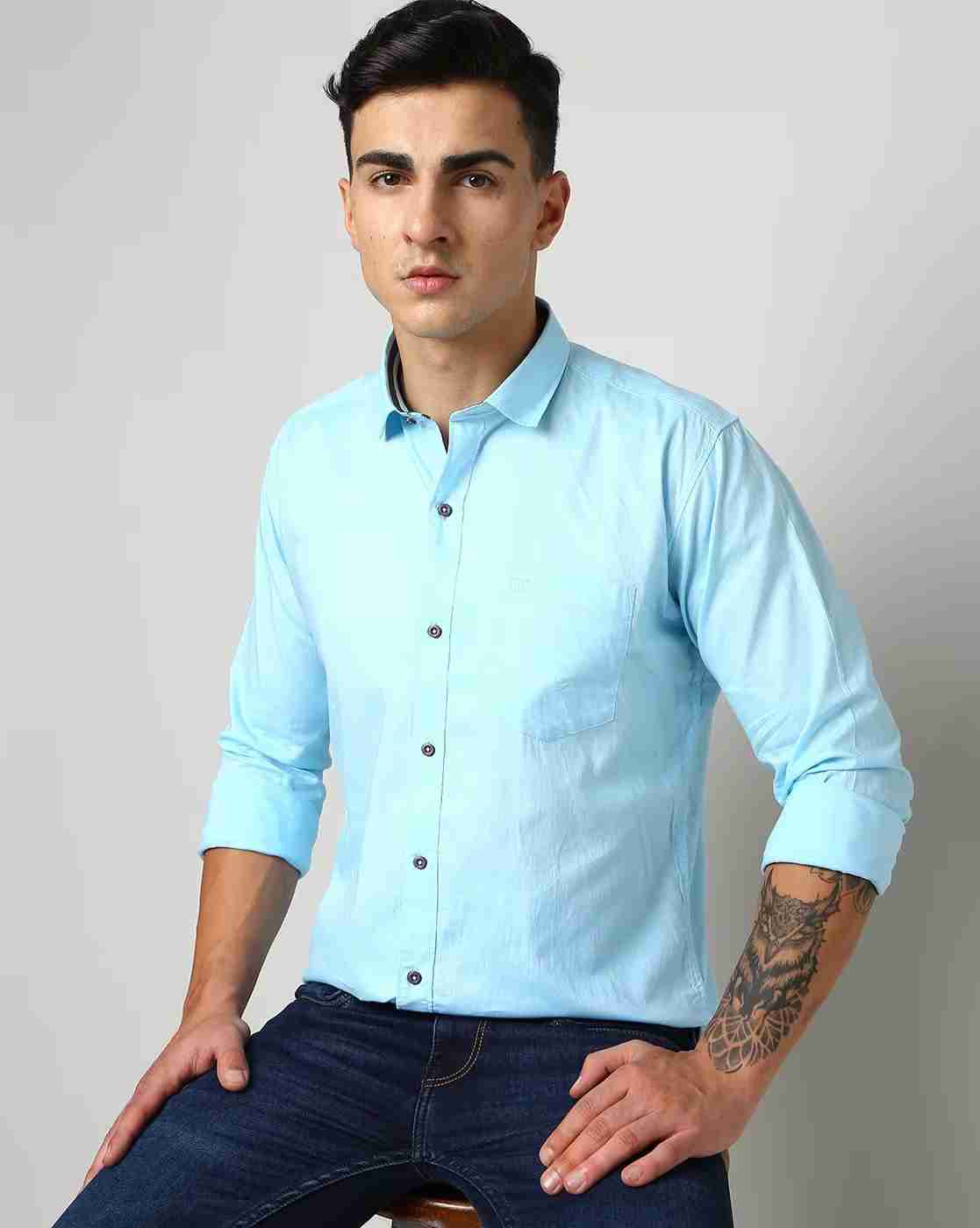 DUKE | Men Slim Fit Shirt with Patch Pocket|0
