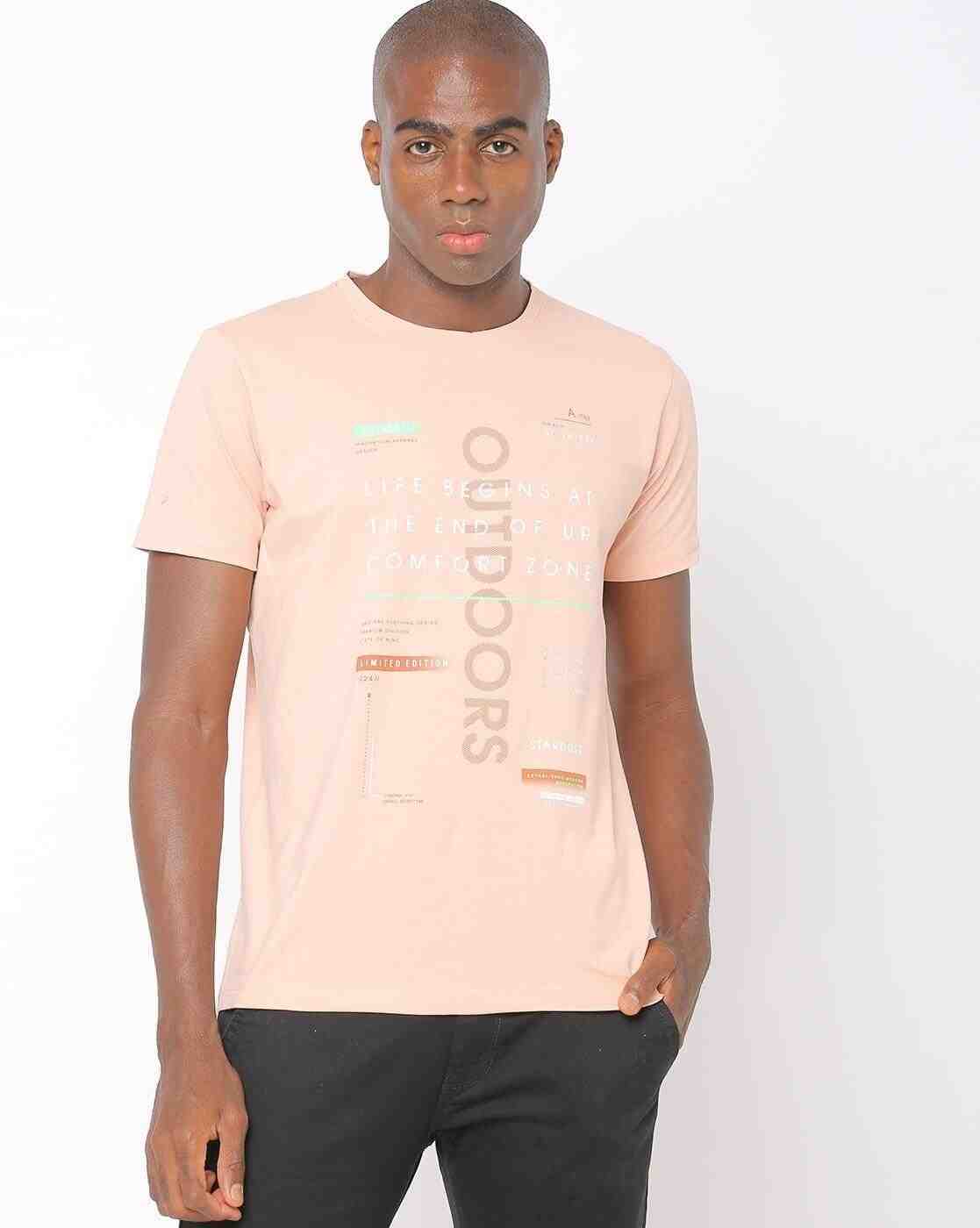 Typographic Print Slim Fit Crew-Neck T-shirt