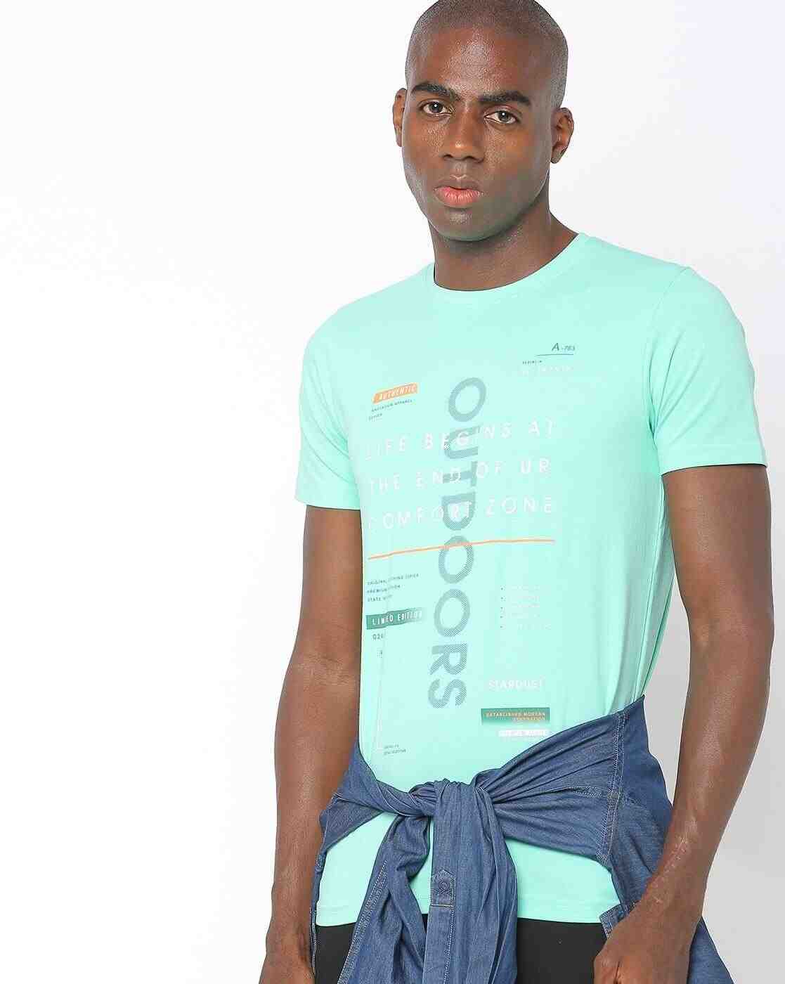 DUKE | Typographic Print Slim Fit Crew-Neck T-shirt|0