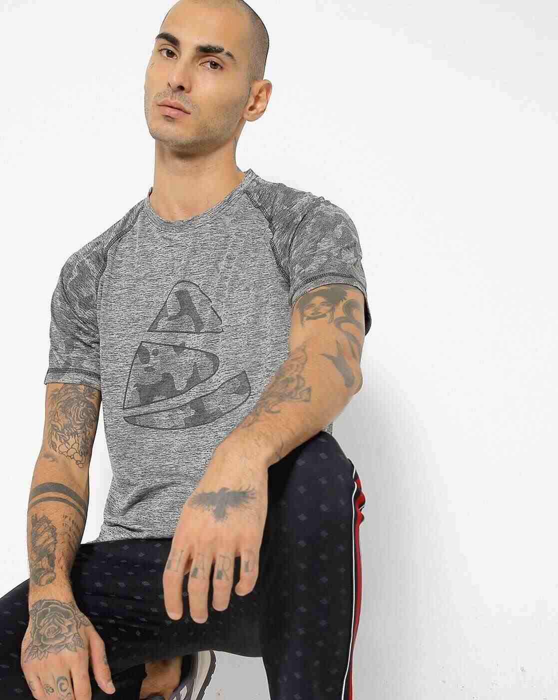 Graphic Print Slim Fit Crew-Neck T-shirt