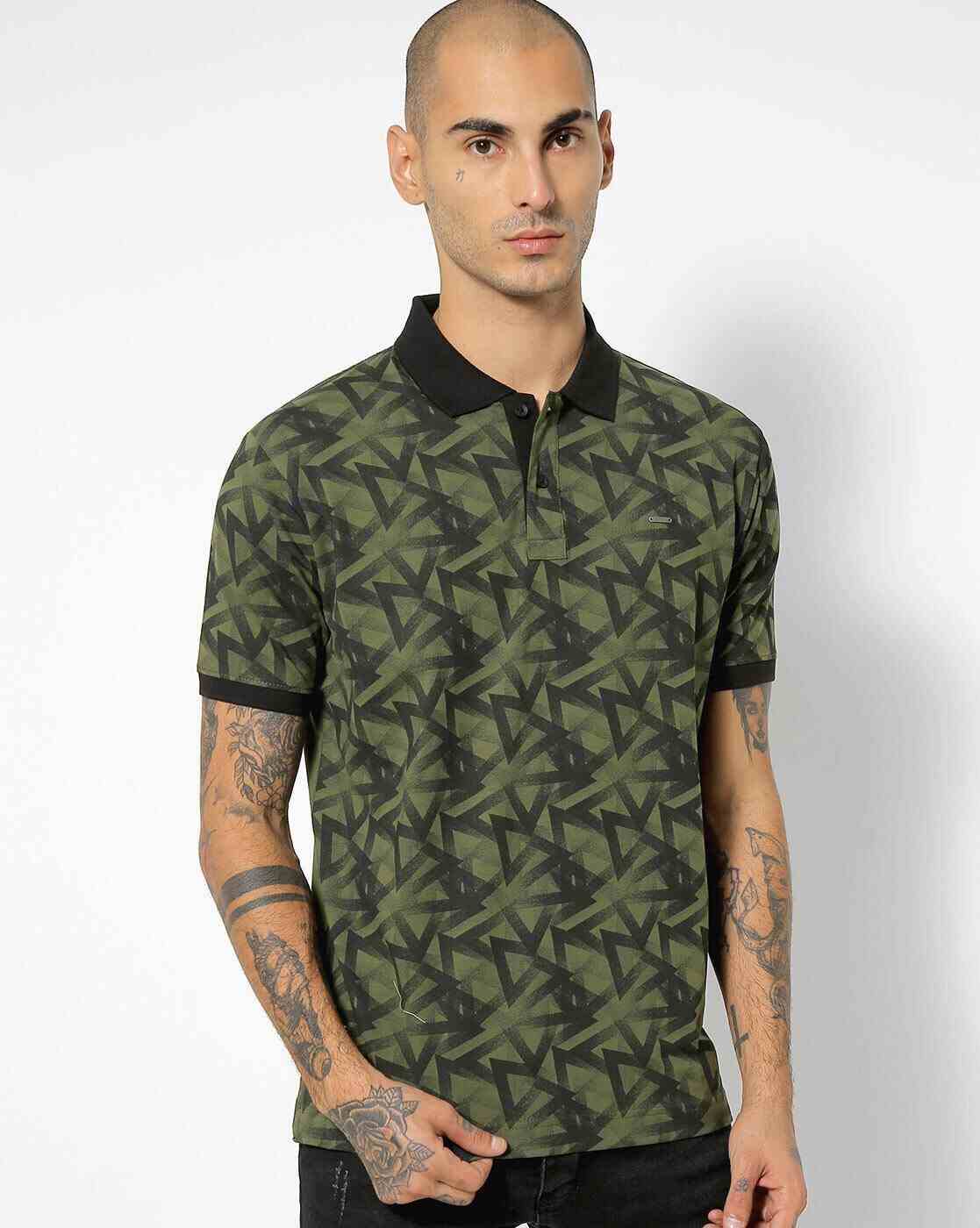 DUKE | Printed Slim Fit Polo T-shirt|0