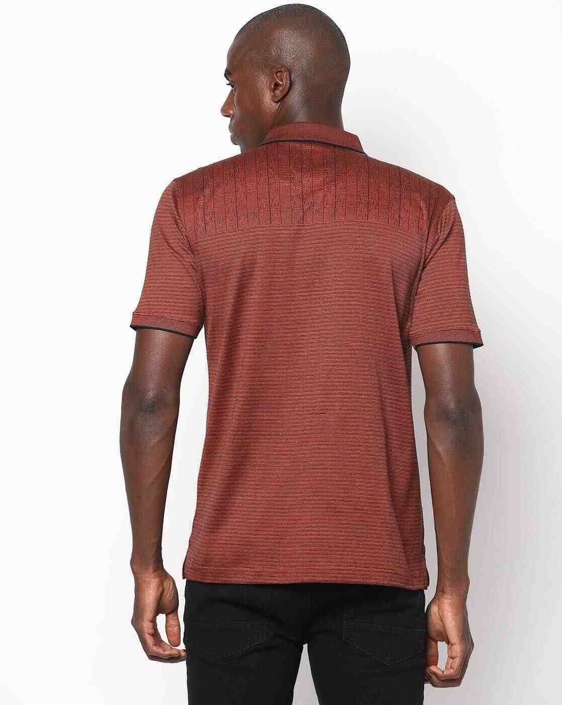 DUKE | Striped Polo T-shirt with Patch Pocket|1