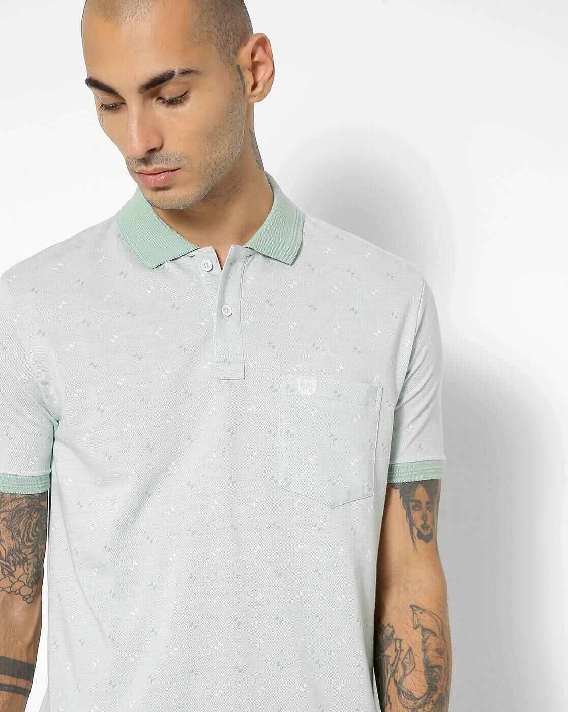 DUKE | Textured Polo T-shirt with Patch Pocket|0