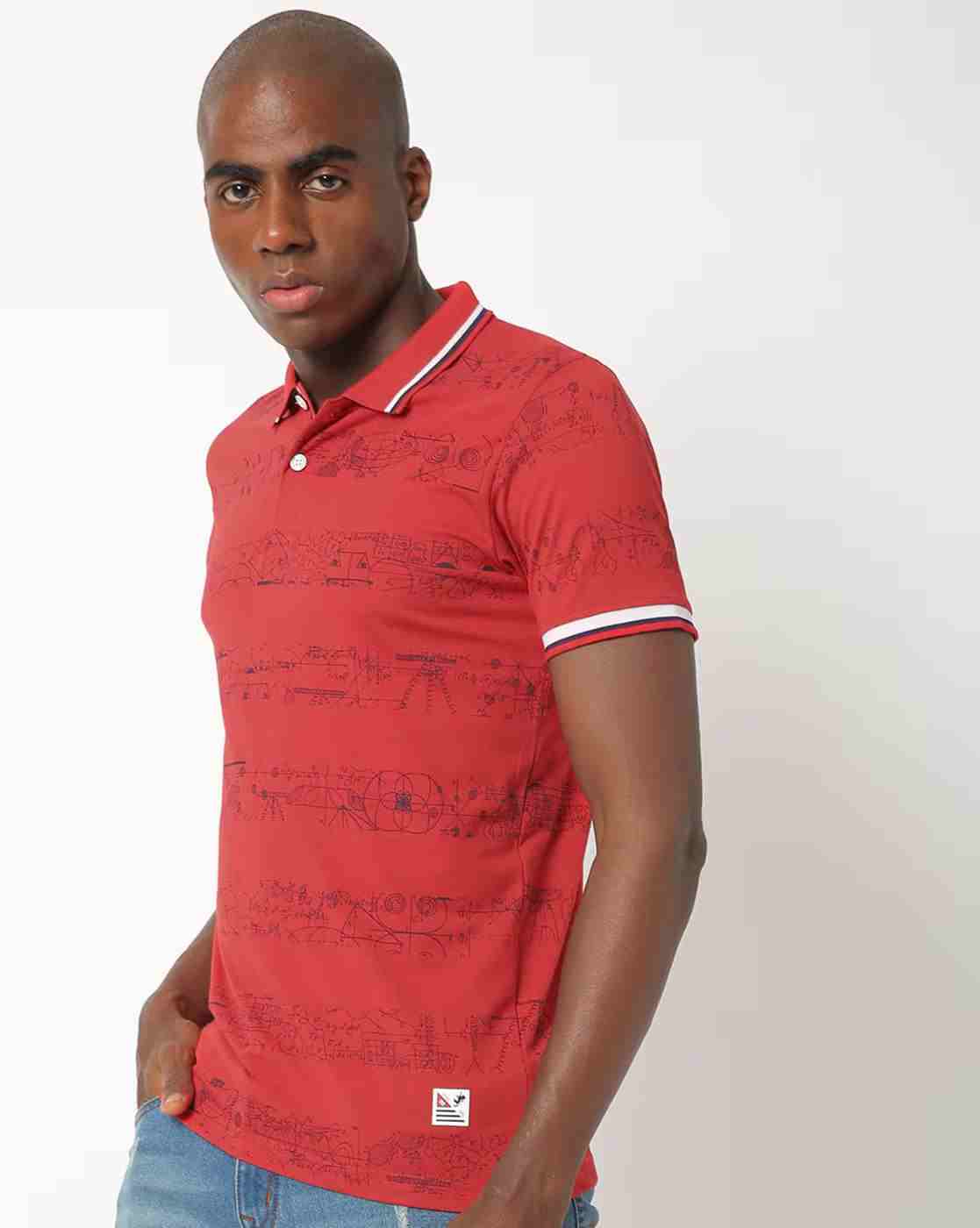 DUKE | Diagram Print Slim Fit Polo T-shirt|0