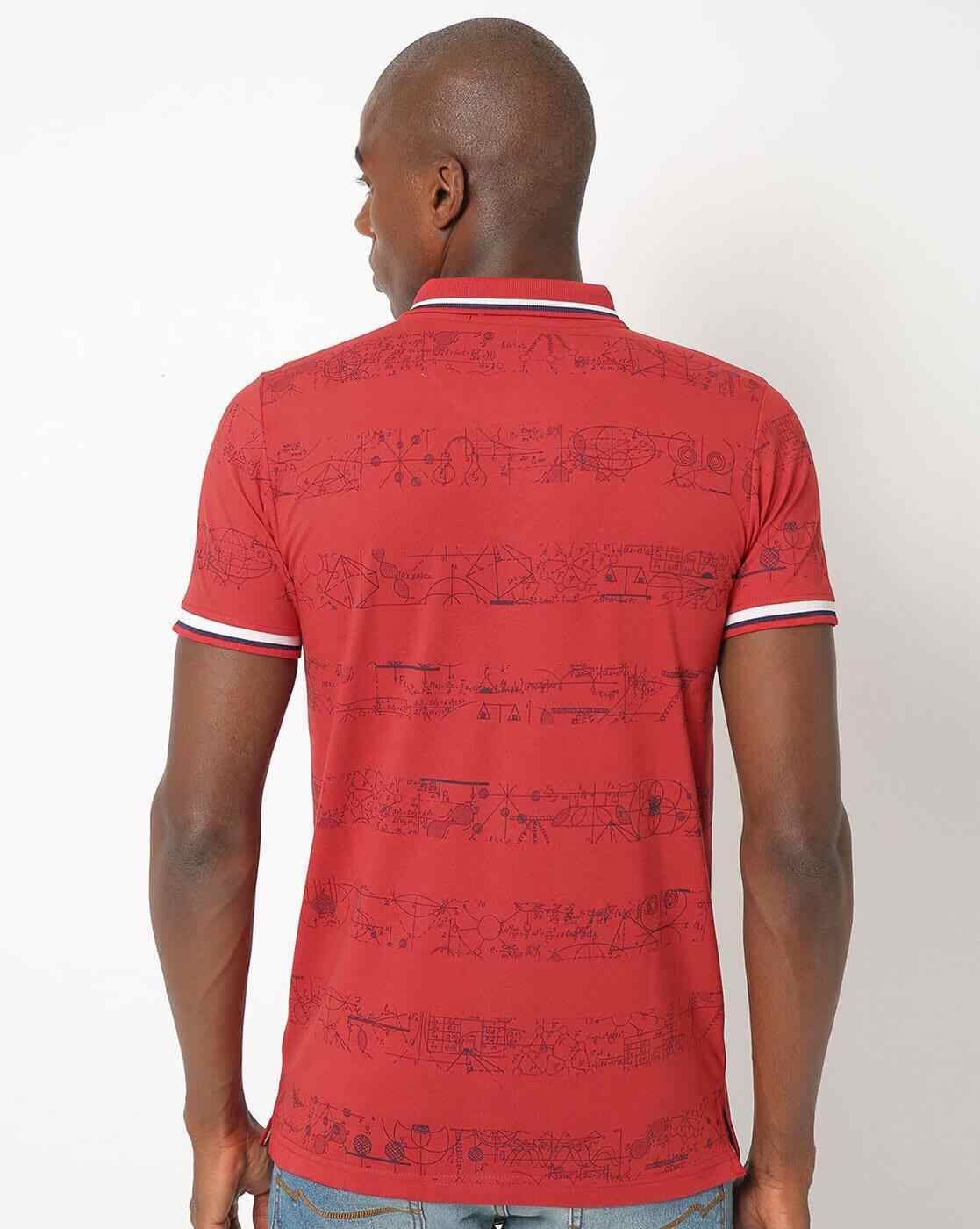 DUKE | Diagram Print Slim Fit Polo T-shirt|2