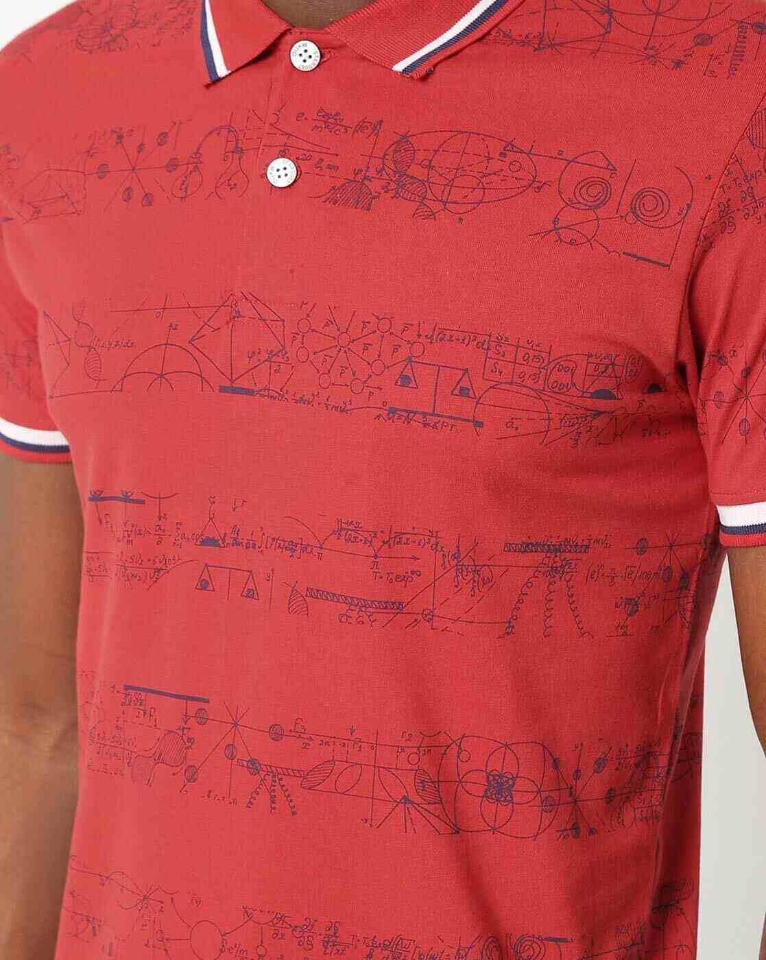 DUKE | Diagram Print Slim Fit Polo T-shirt|3