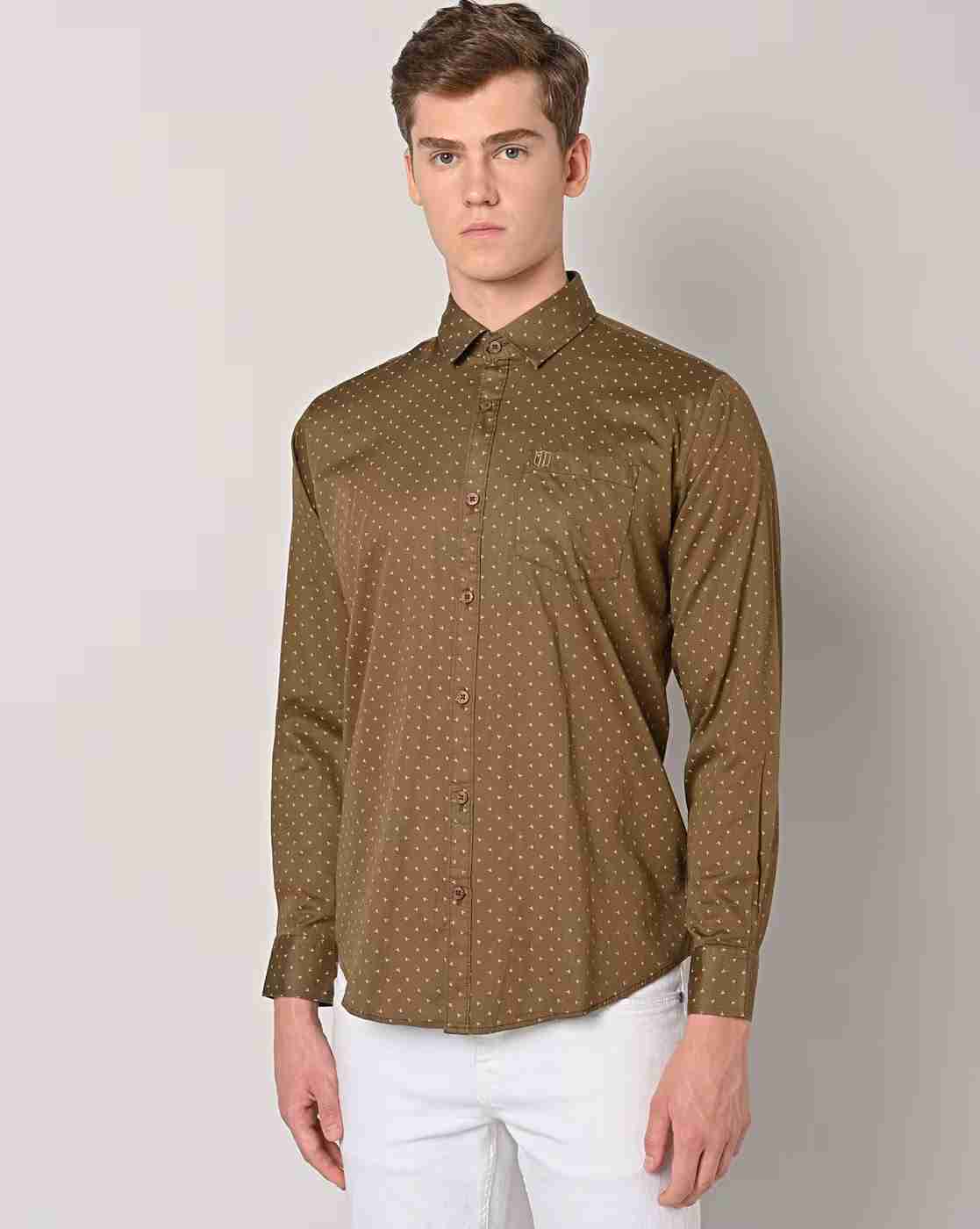 DUKE | Men Printed Slim Fit Shirt|1
