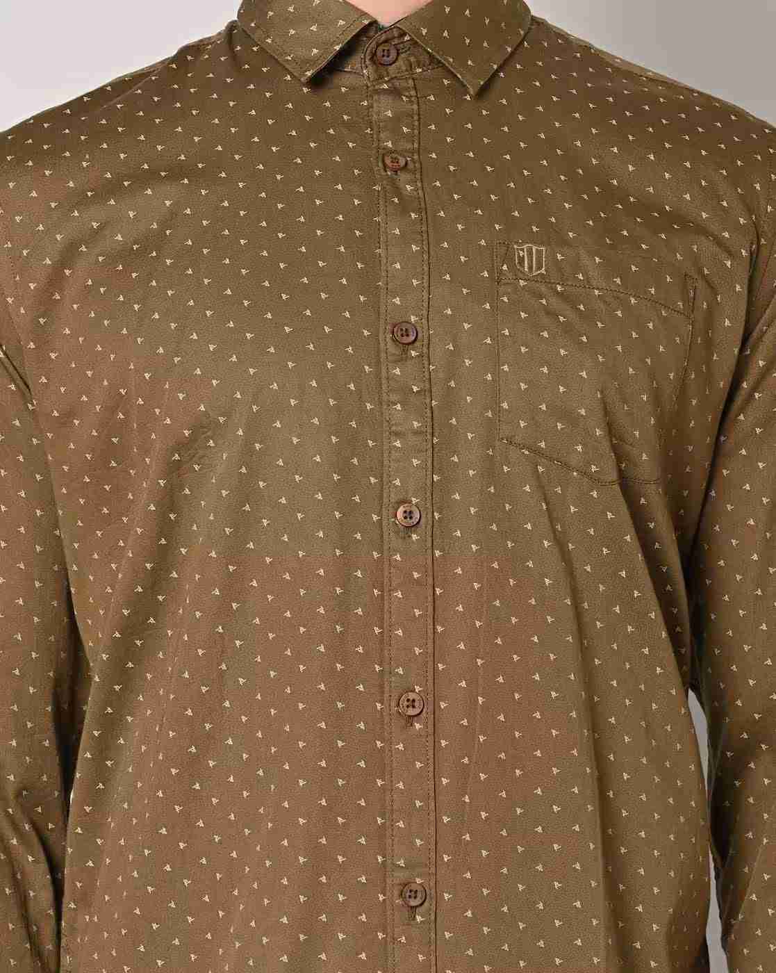 DUKE | Men Printed Slim Fit Shirt|4