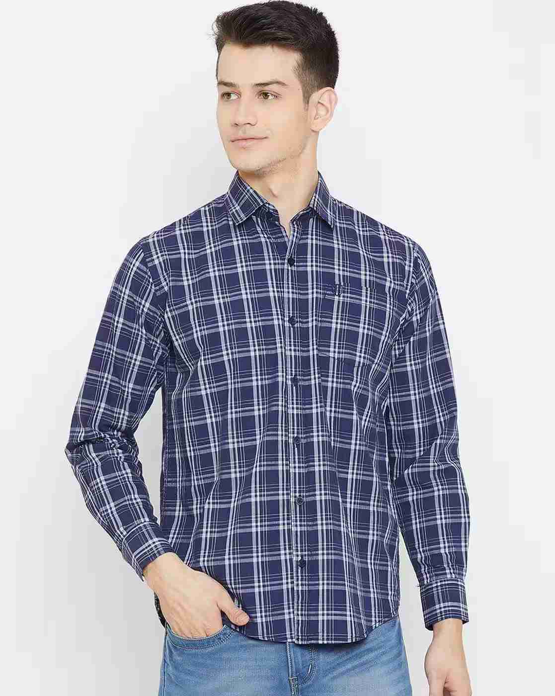 DUKE | Slim Fit Shirt with Contrast Mandarin Collar|0