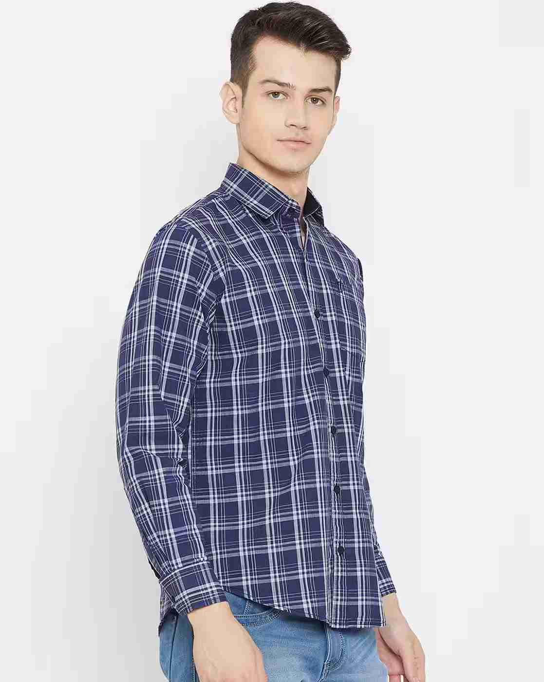 DUKE | Slim Fit Shirt with Contrast Mandarin Collar|2