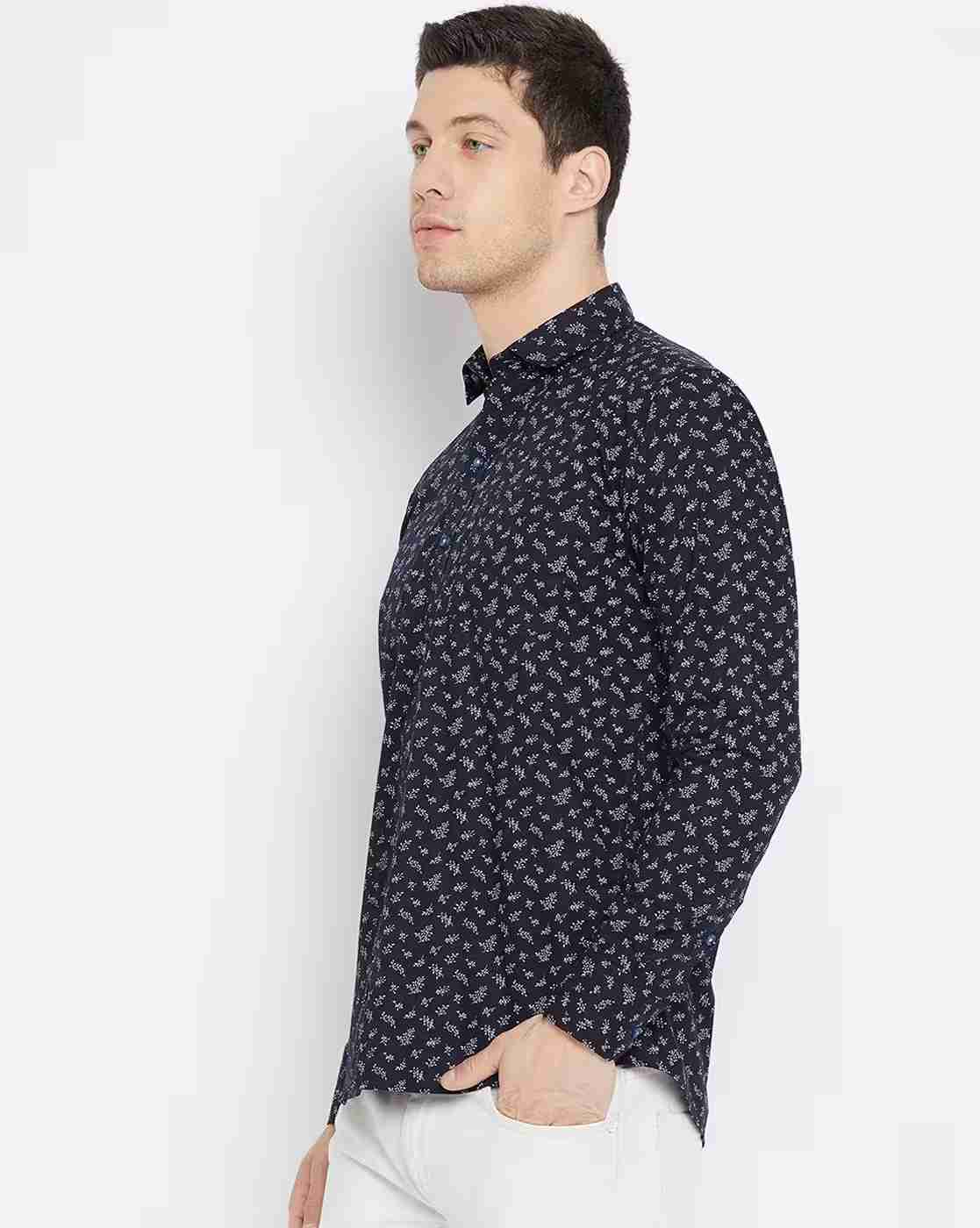 DUKE | Men Printed Slim Fit Shirt|1