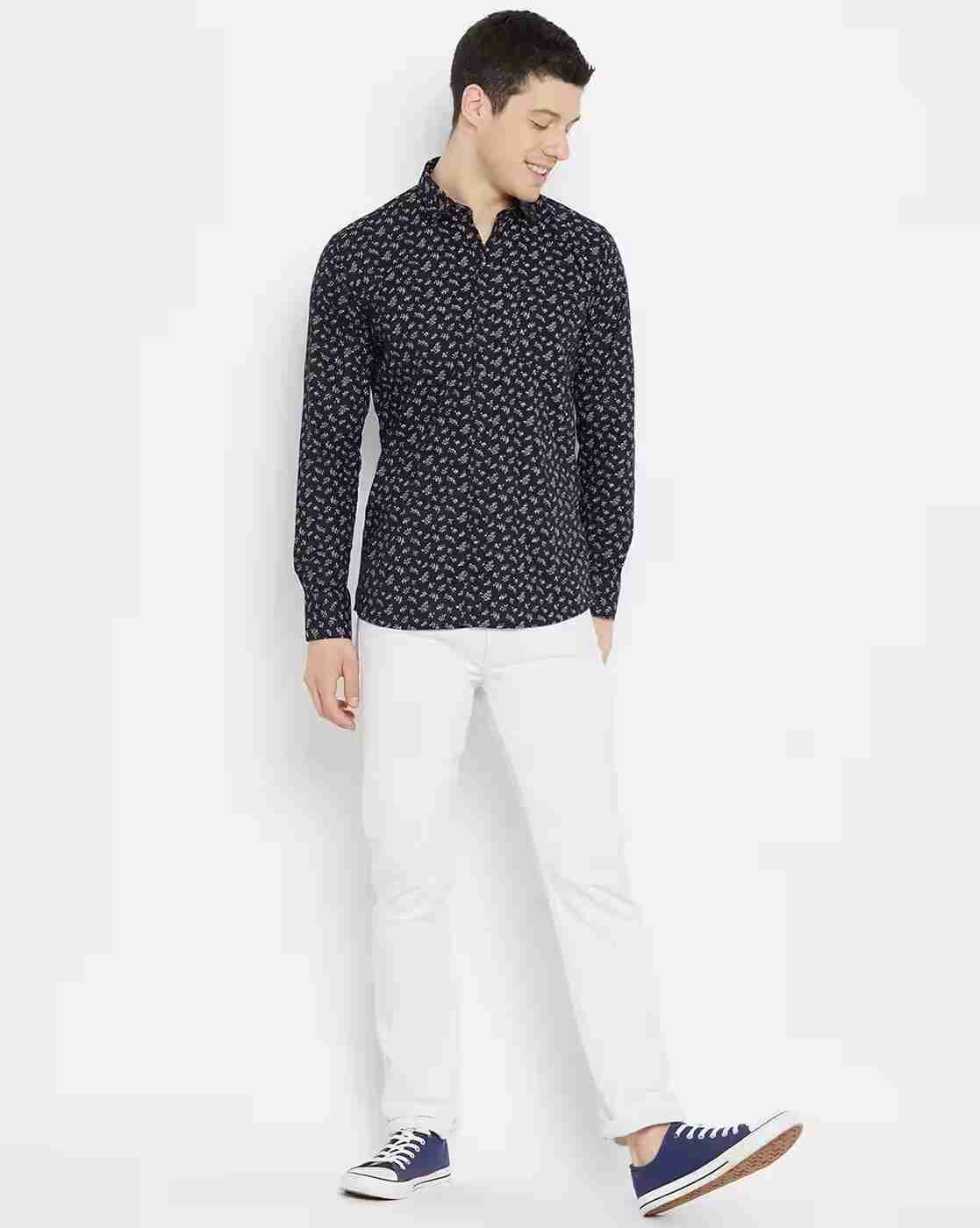 DUKE | Men Printed Slim Fit Shirt|4