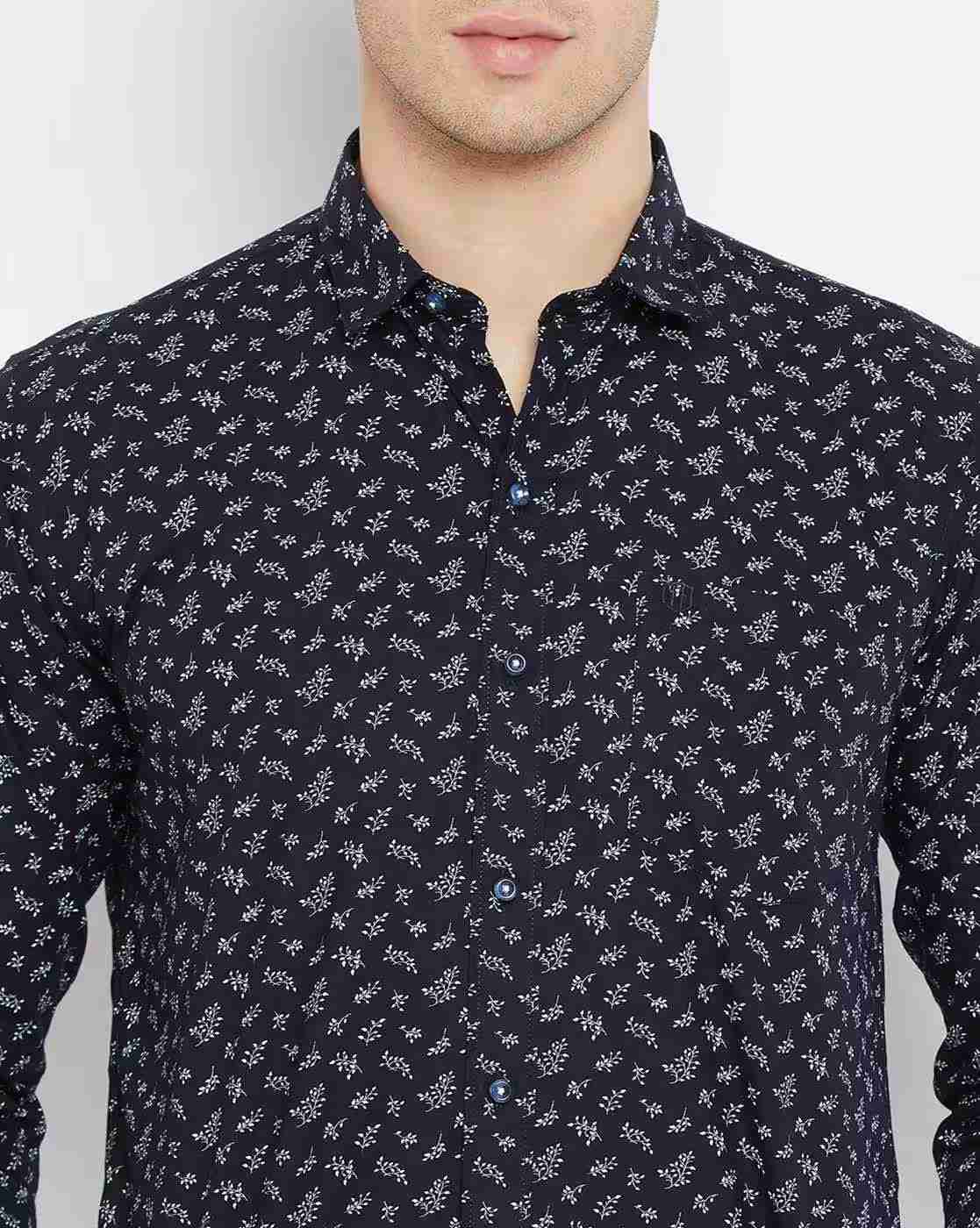 DUKE | Men Printed Slim Fit Shirt|5