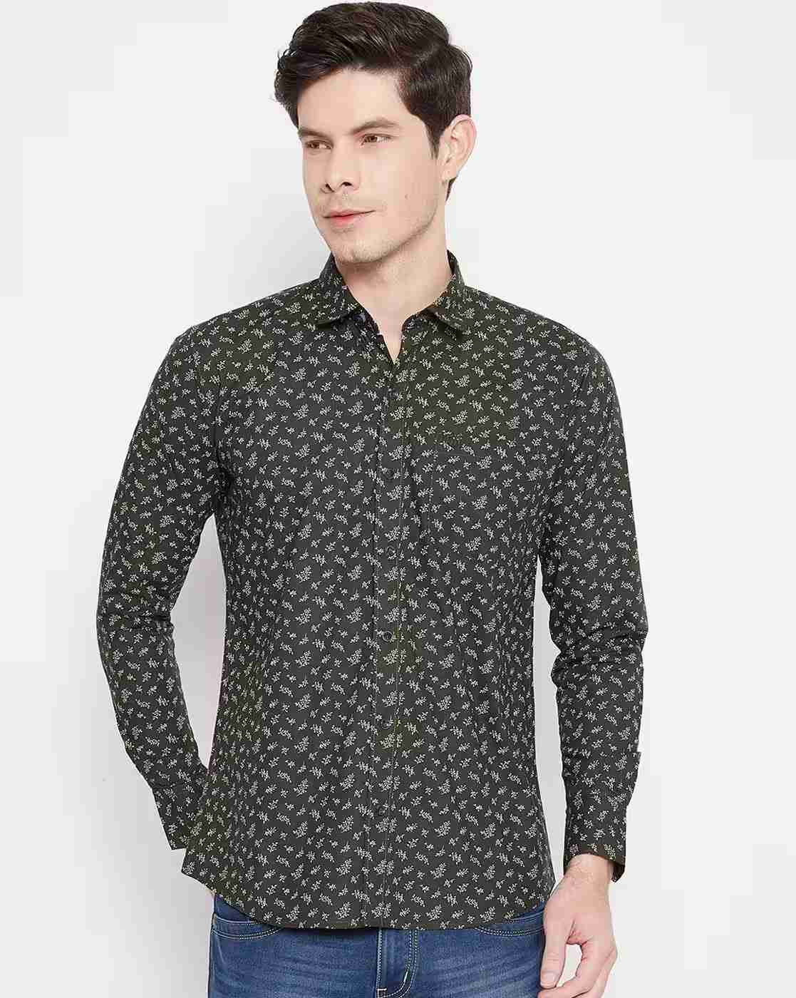 Men Printed Slim Fit Shirt
