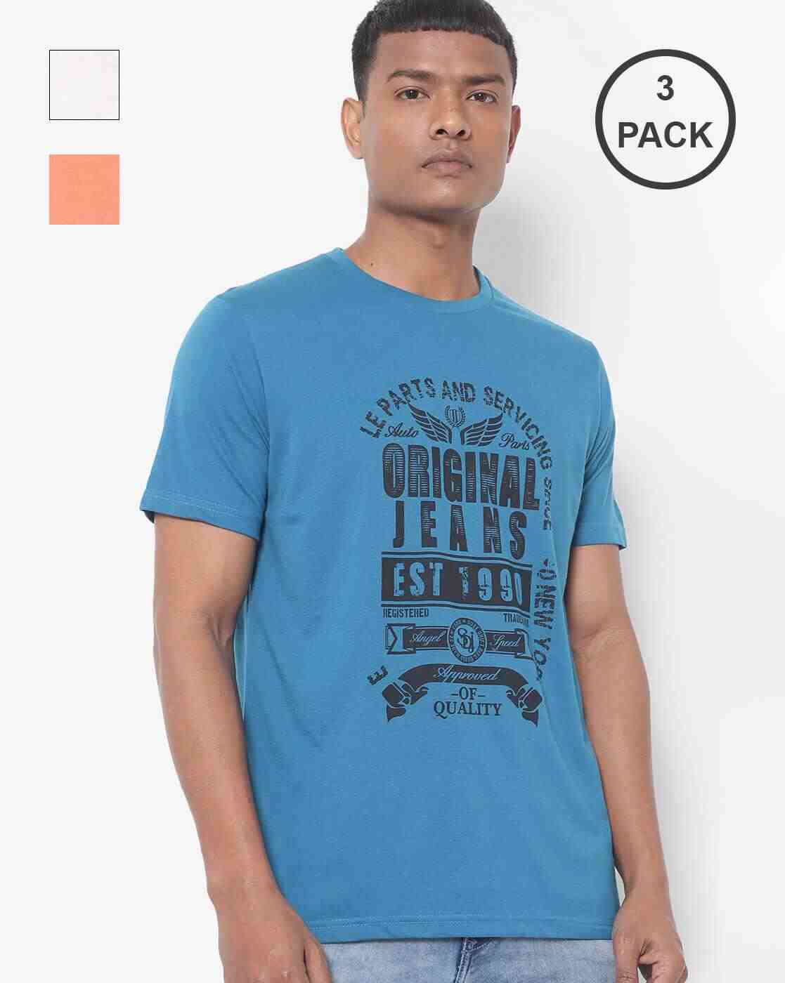 Pack of 3 Slim Fit Crew-Neck T-shirts
