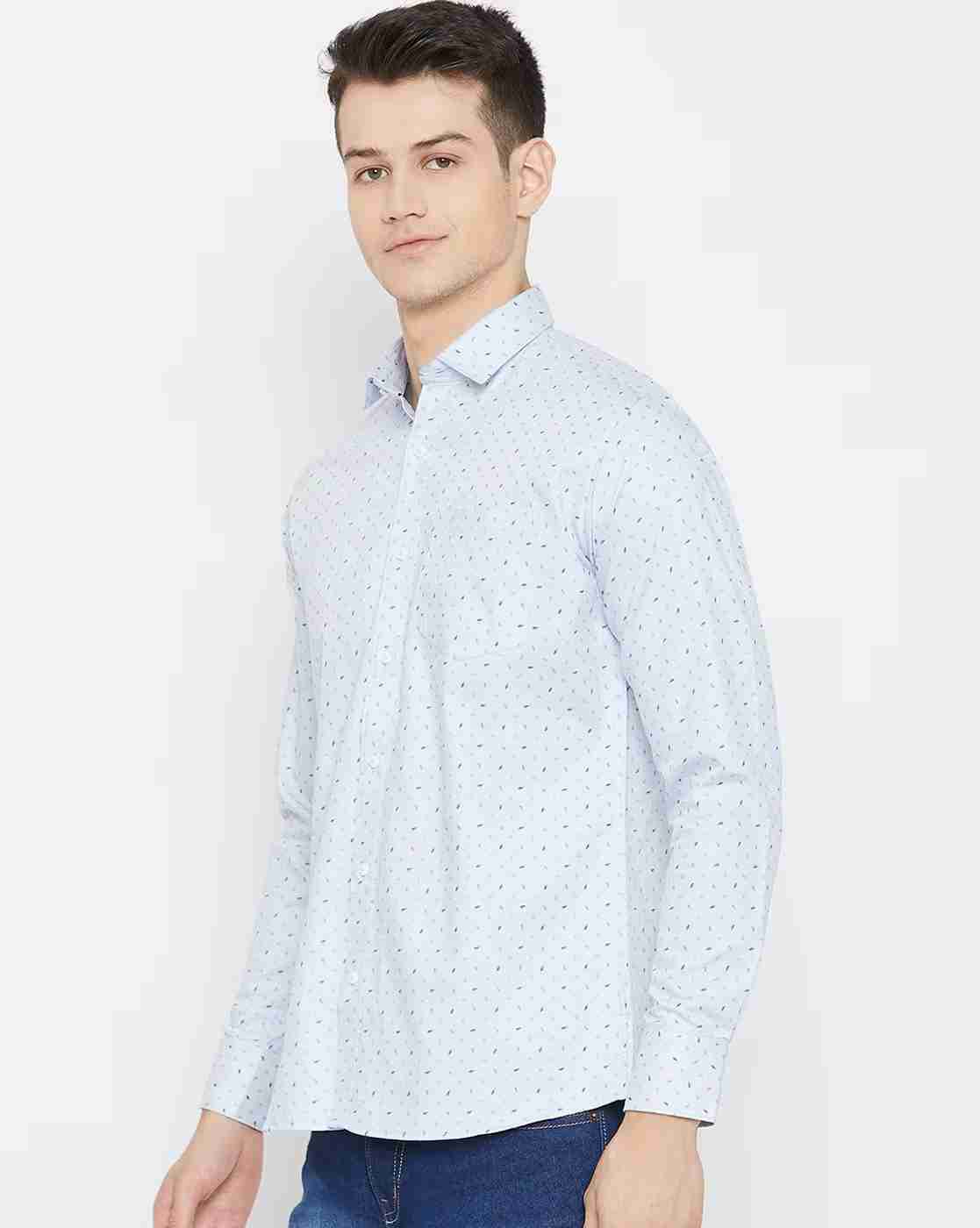 DUKE | Micro Print Slim Fit Shirt|1