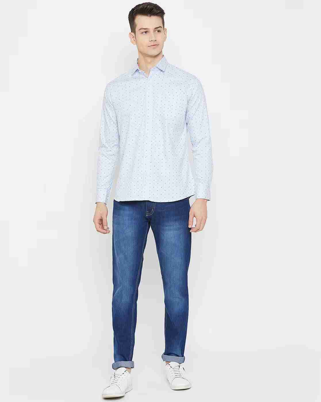 DUKE | Micro Print Slim Fit Shirt|4