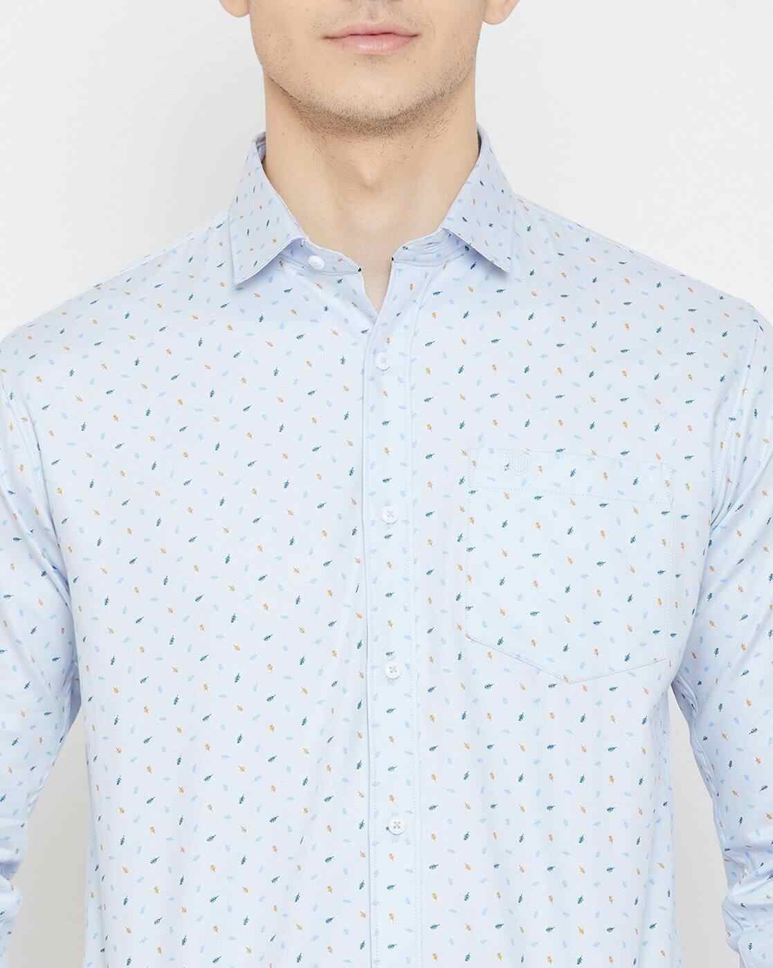 DUKE | Micro Print Slim Fit Shirt|5