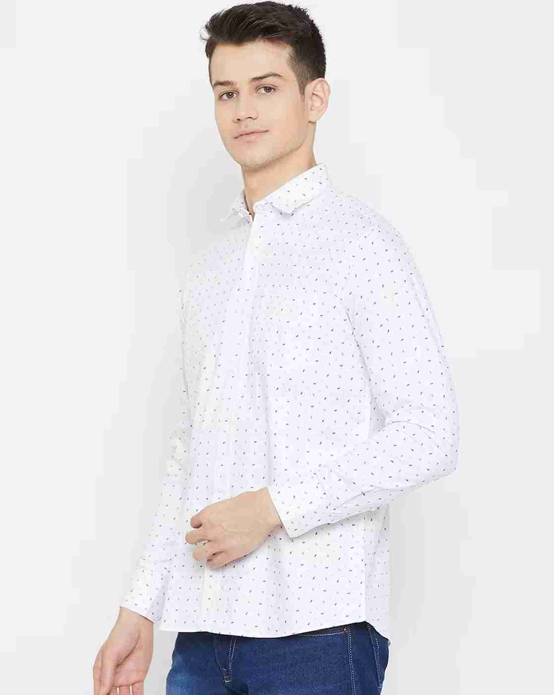 DUKE | Micro Print Slim Fit Shirt|1
