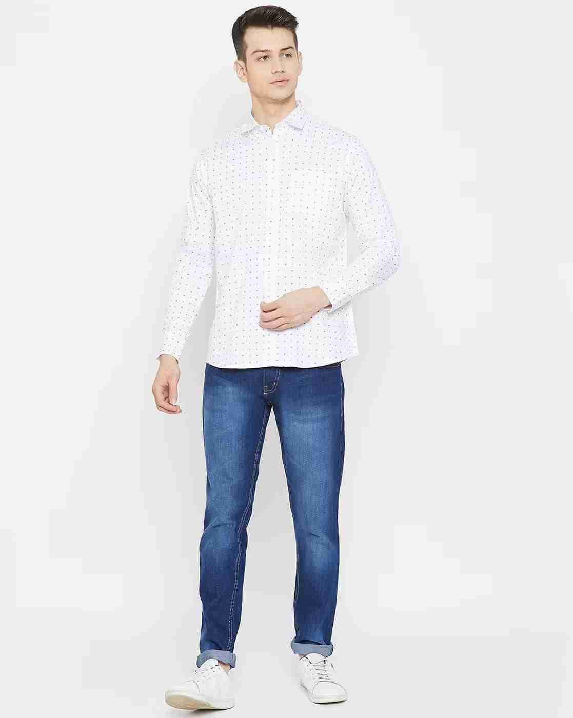 DUKE | Micro Print Slim Fit Shirt|4
