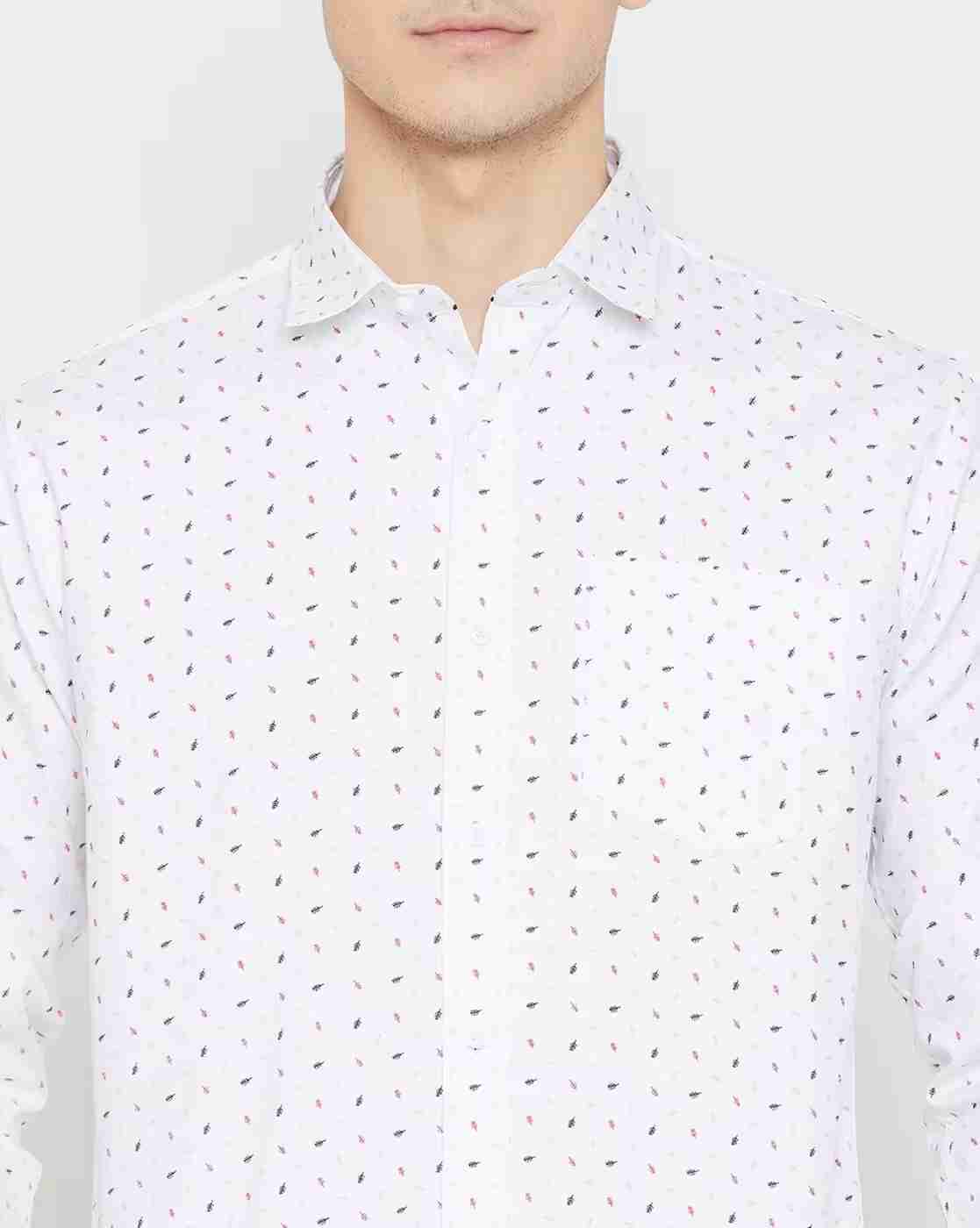 DUKE | Micro Print Slim Fit Shirt|5