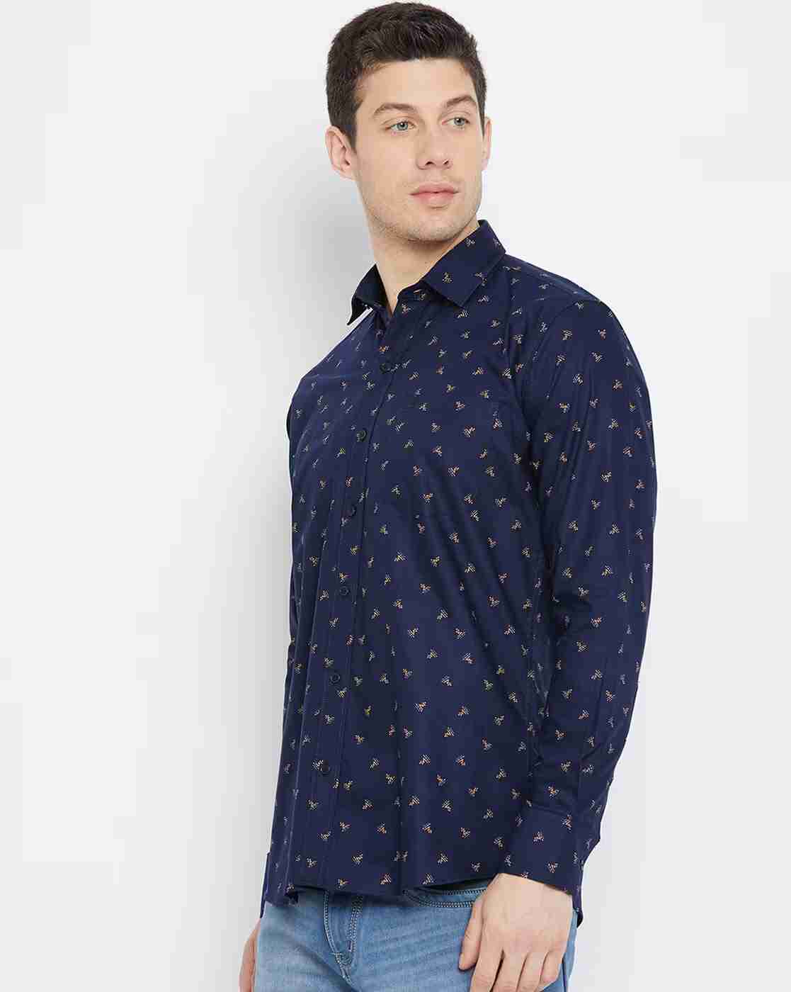 DUKE | Men Printed Slim Fit Shirt|1