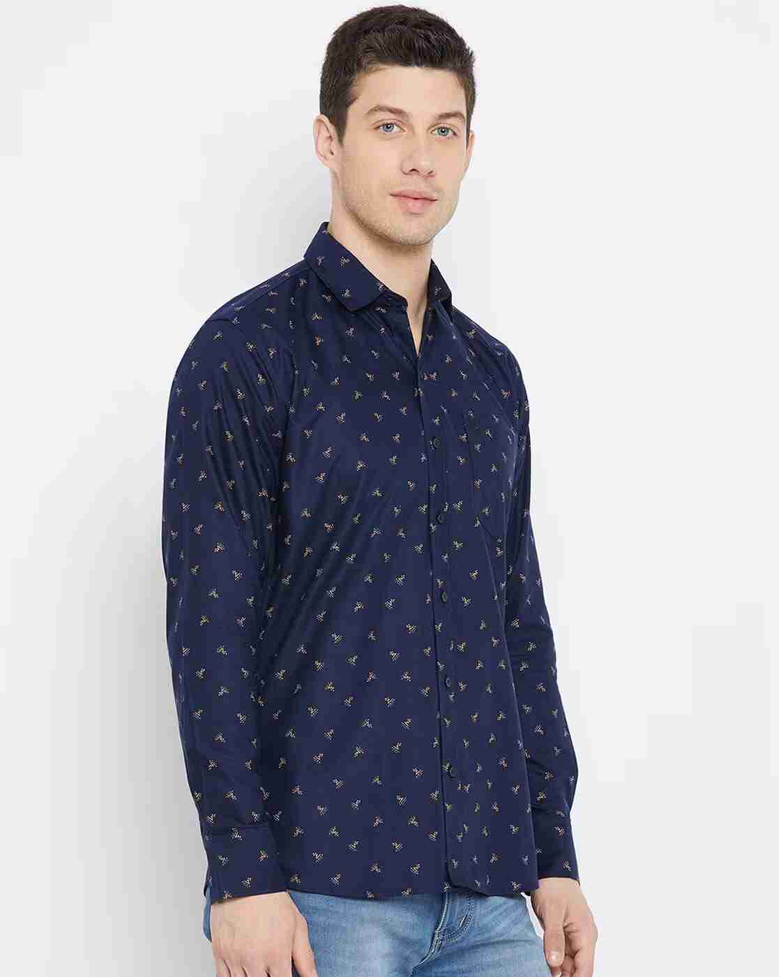 DUKE | Men Printed Slim Fit Shirt|2
