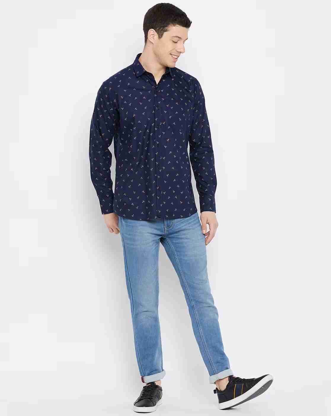 DUKE | Men Printed Slim Fit Shirt|4