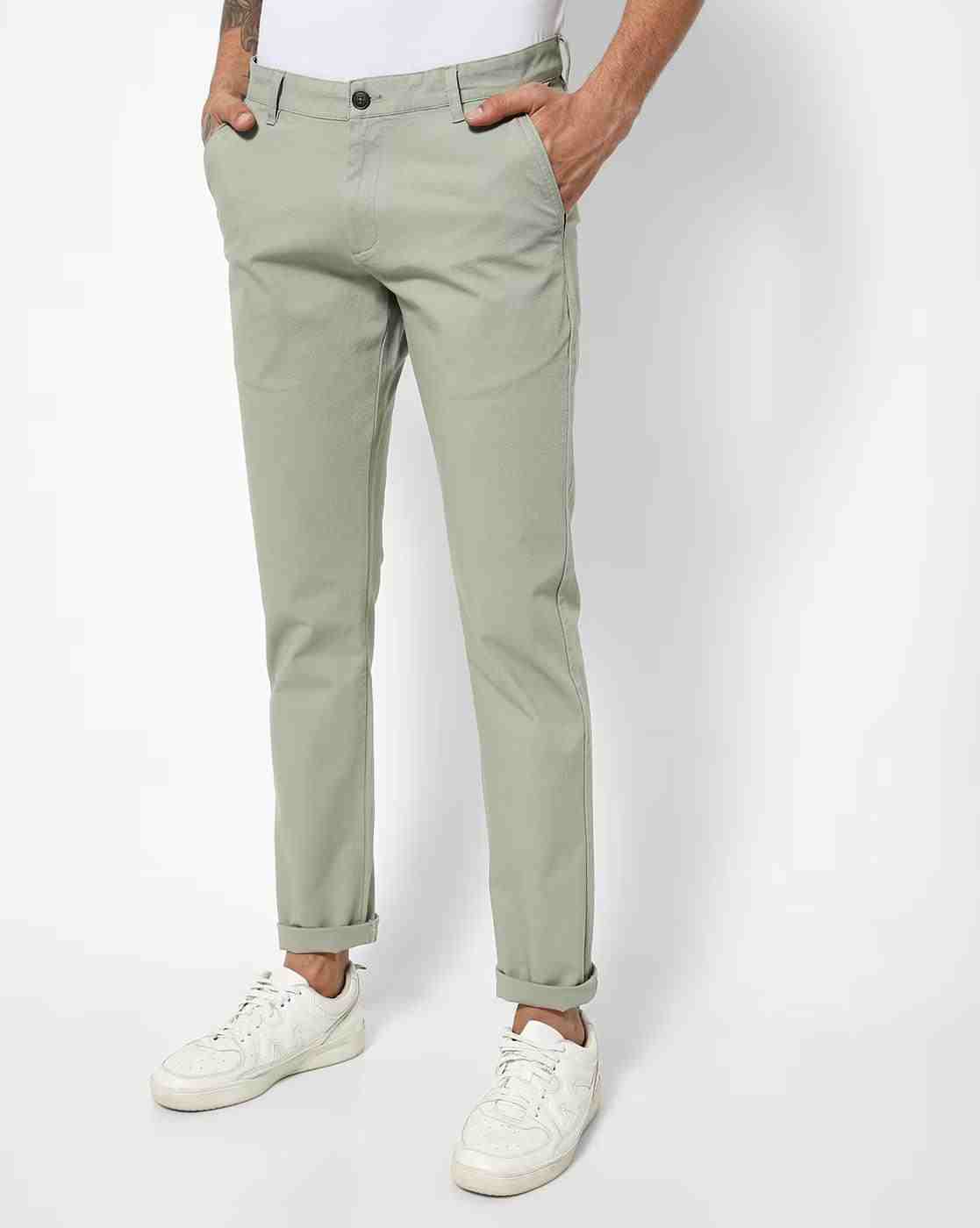DUKE | Men Relaxed Fit Flat-Front Chinos|0