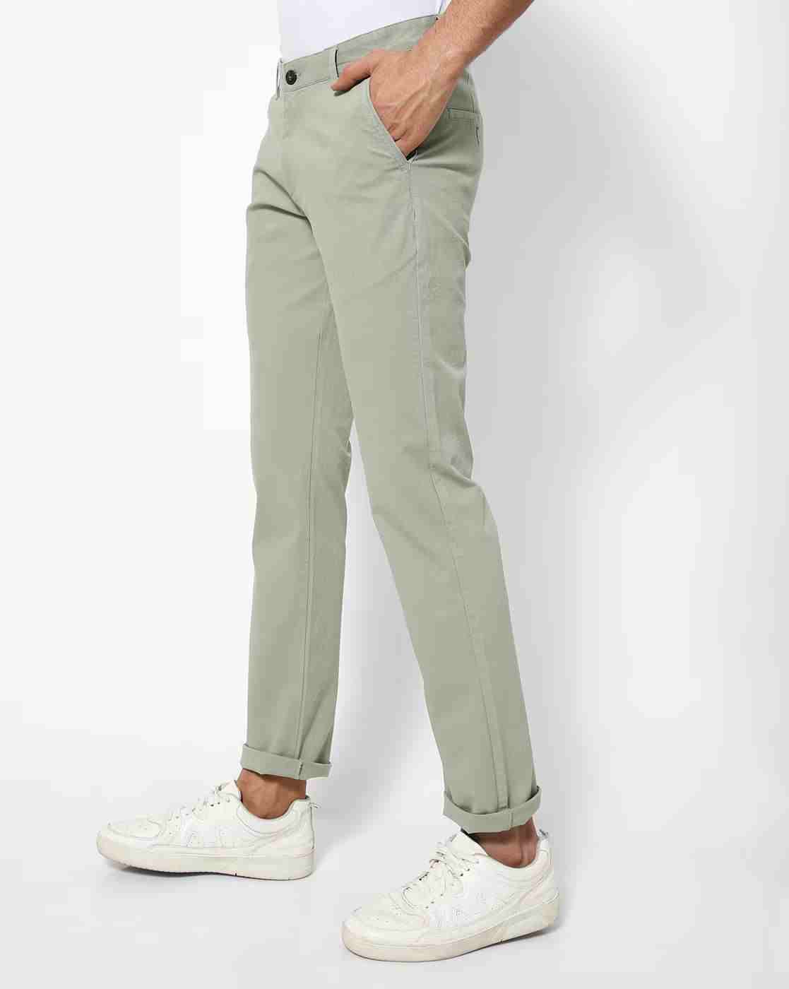 DUKE | Men Relaxed Fit Flat-Front Chinos|1