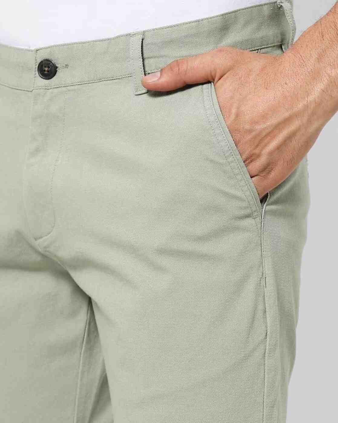 DUKE | Men Relaxed Fit Flat-Front Chinos|4