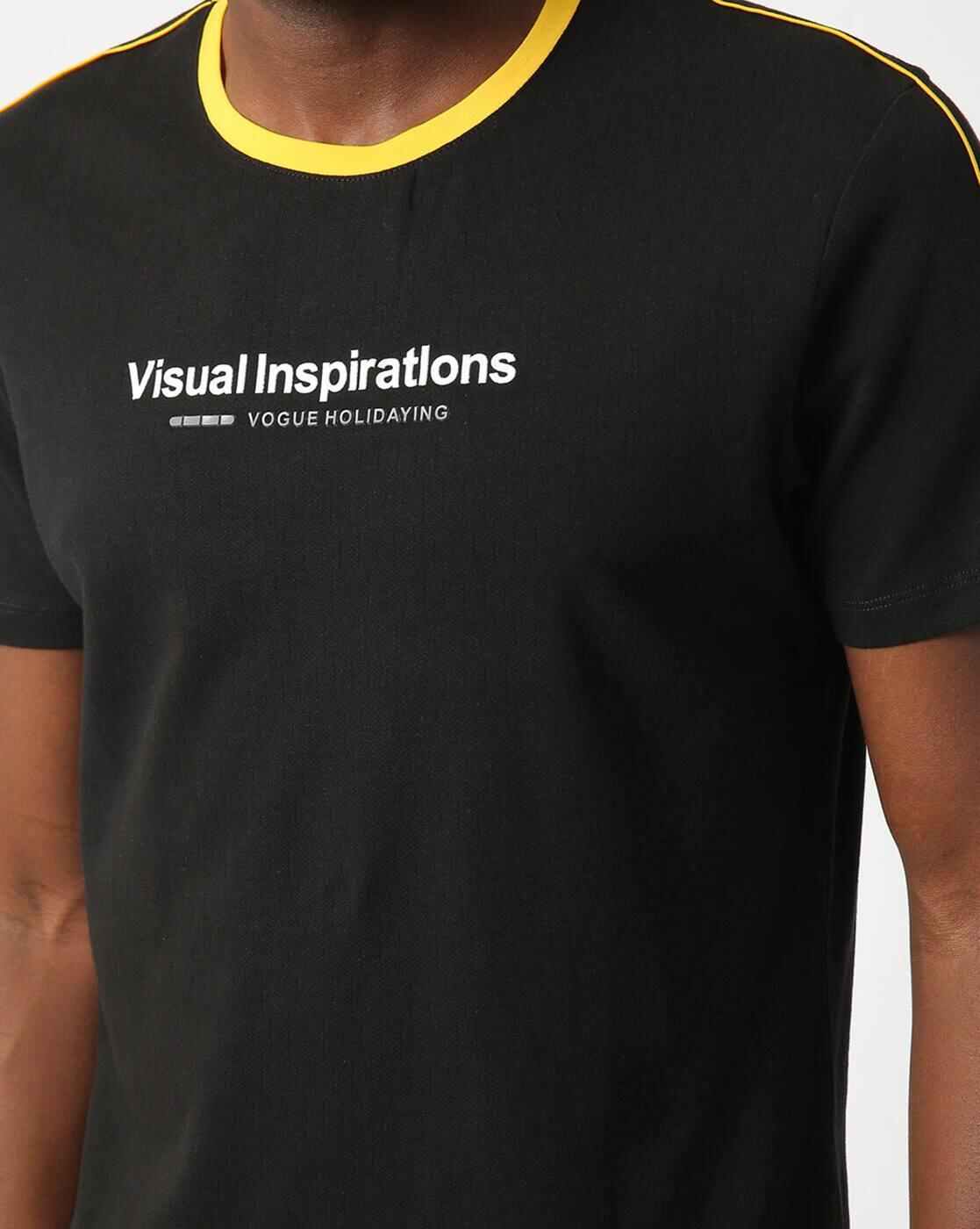 DUKE | Crew-Neck T-shirt with Placement Typography|2