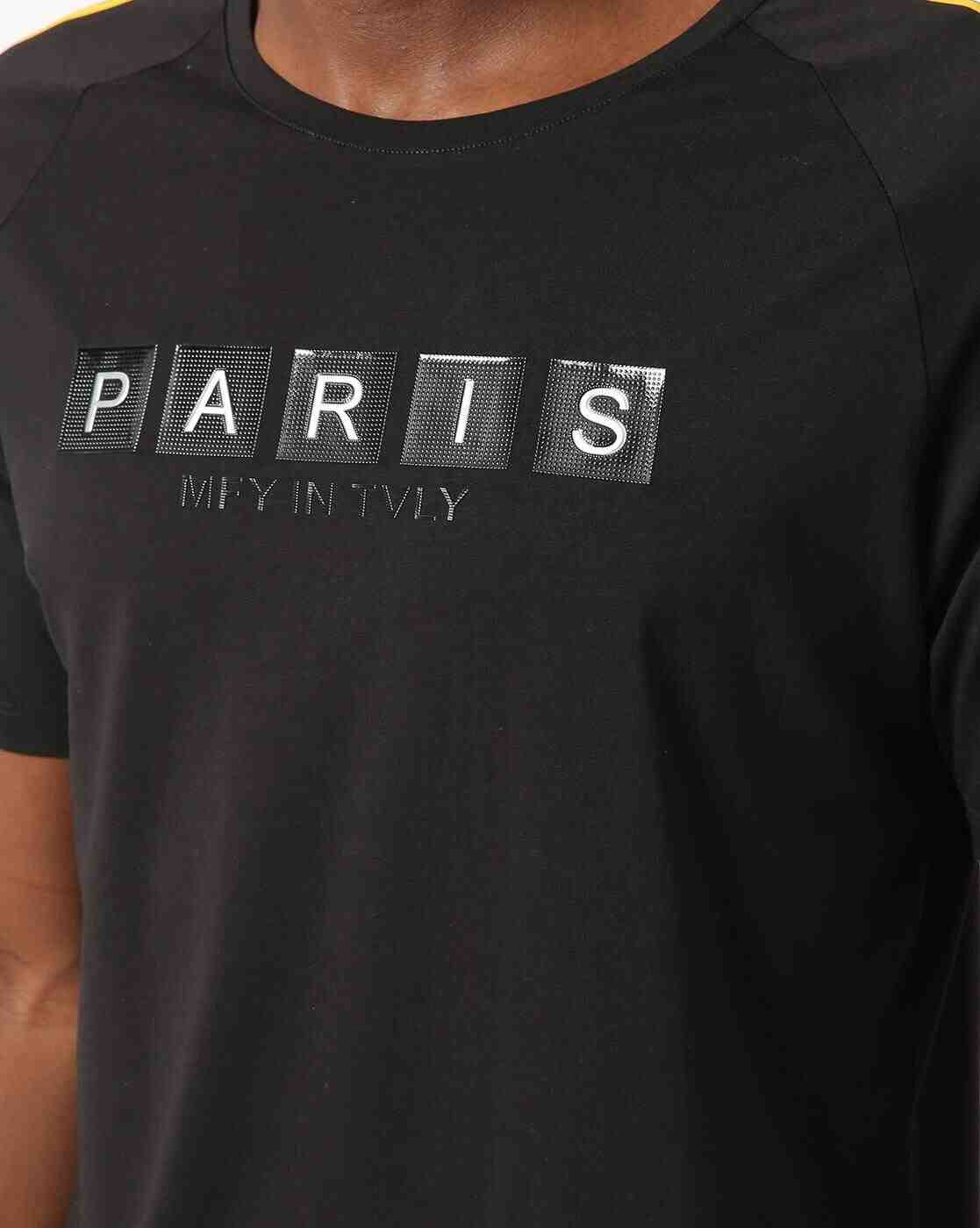 DUKE | Crew-Neck T-shirt with Typographic Print Taping|2