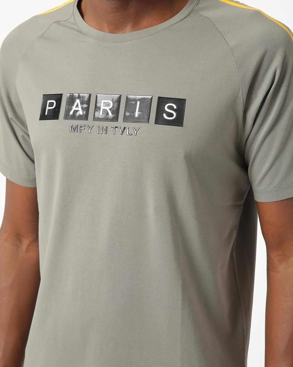 DUKE | Crew-Neck T-shirt with Typographic Print Taping|2