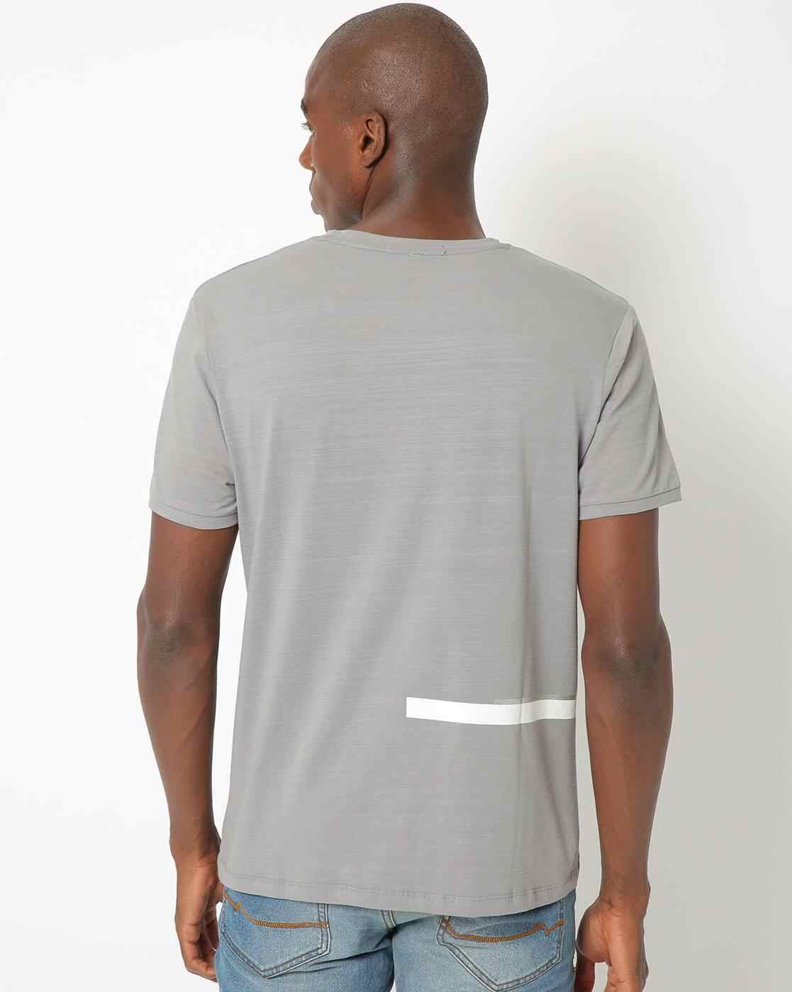 DUKE | Crew-Neck T-shirt with Placement Typography|1