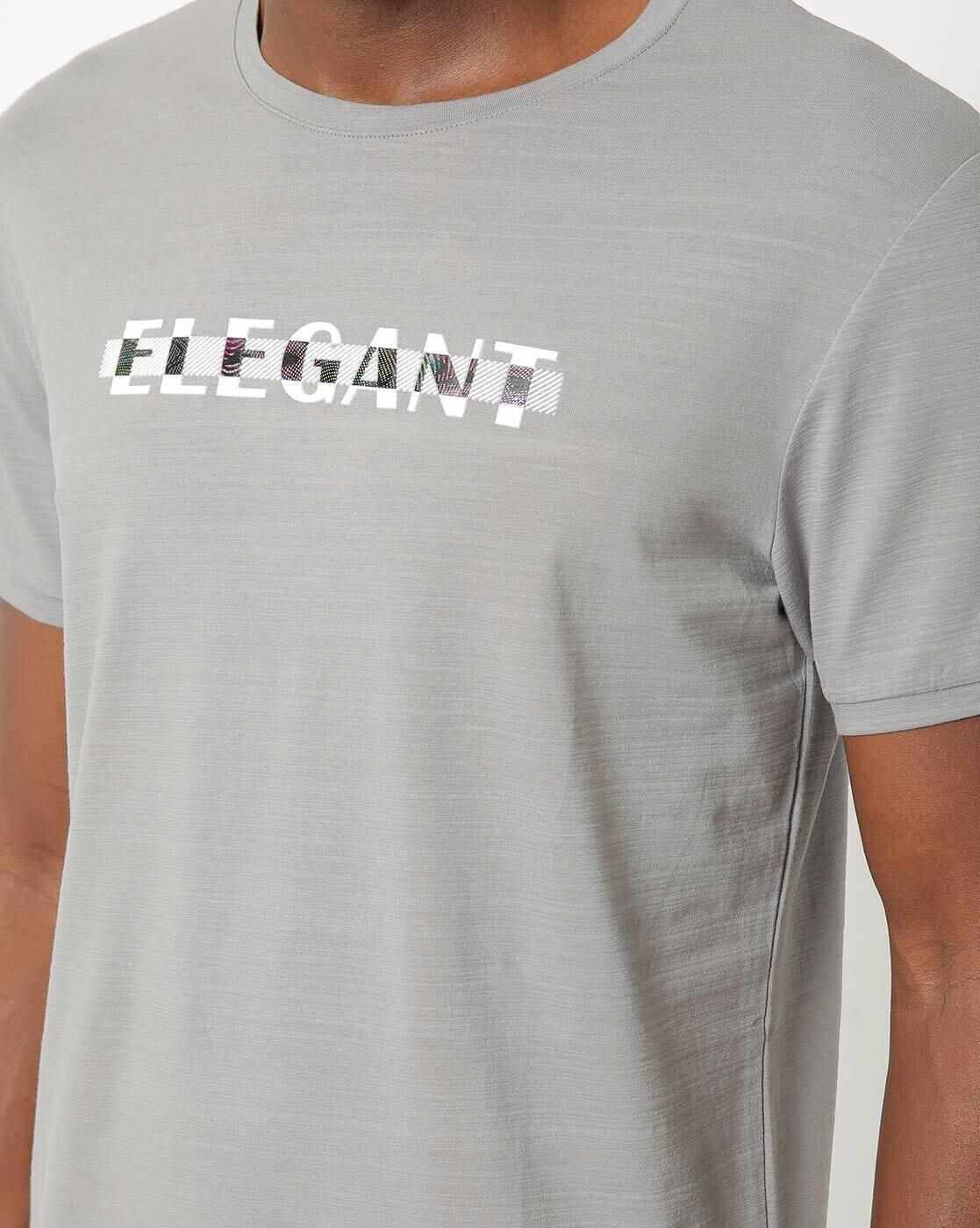 DUKE | Crew-Neck T-shirt with Placement Typography|2