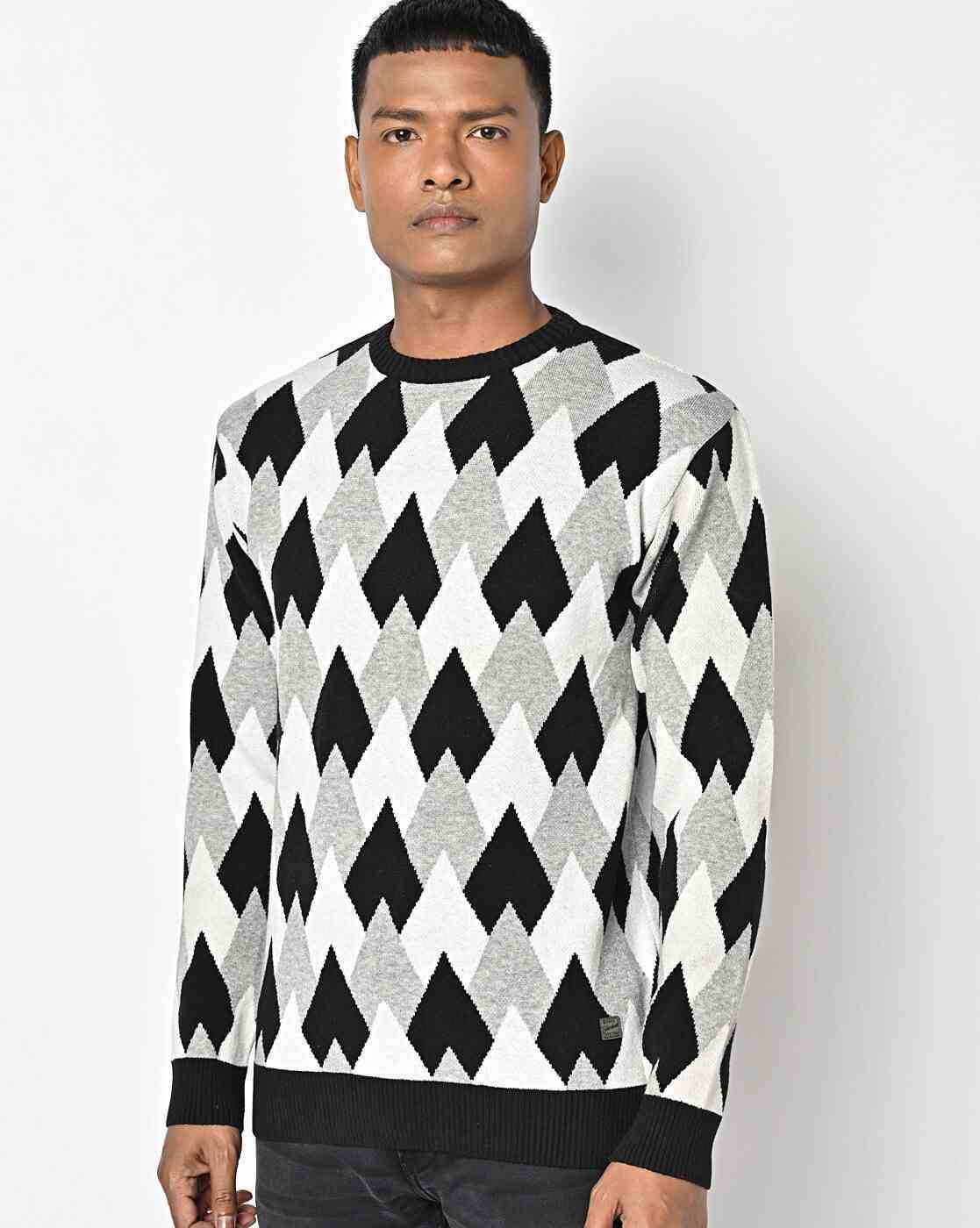 DUKE | Printed Crew-Neck Pullover|2