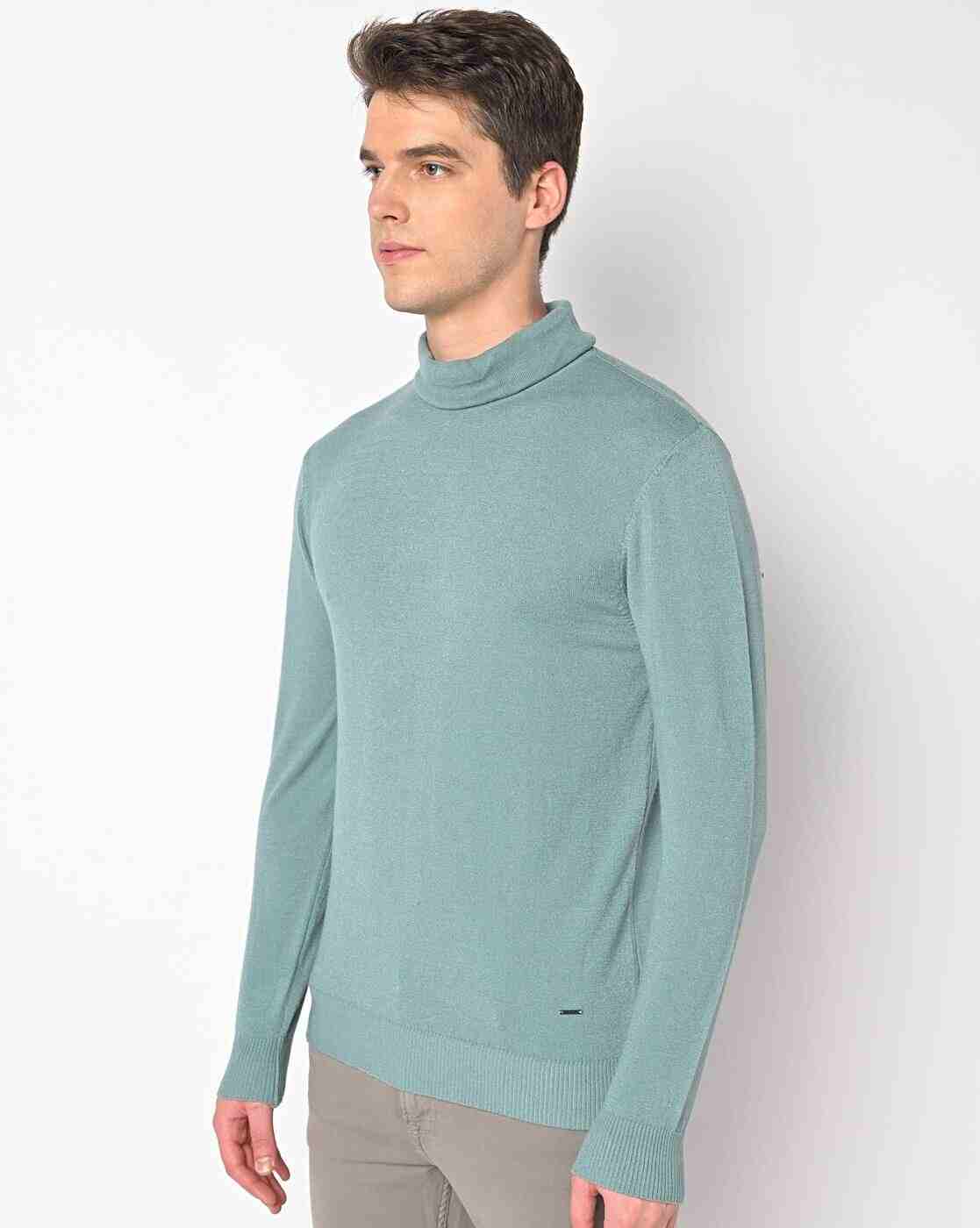 DUKE | Turtle-Neck Pullover with Ribbed Hems|1