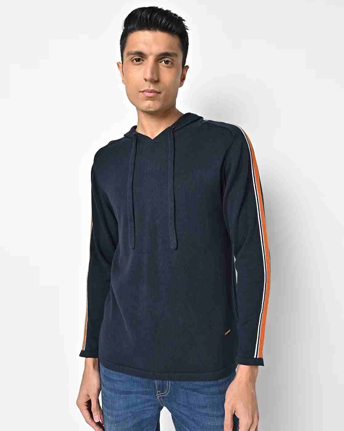Hoodie with Contrast Tapping