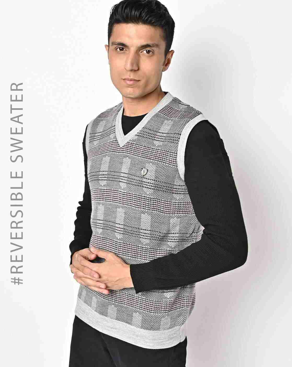 Striped Reversible Pullover