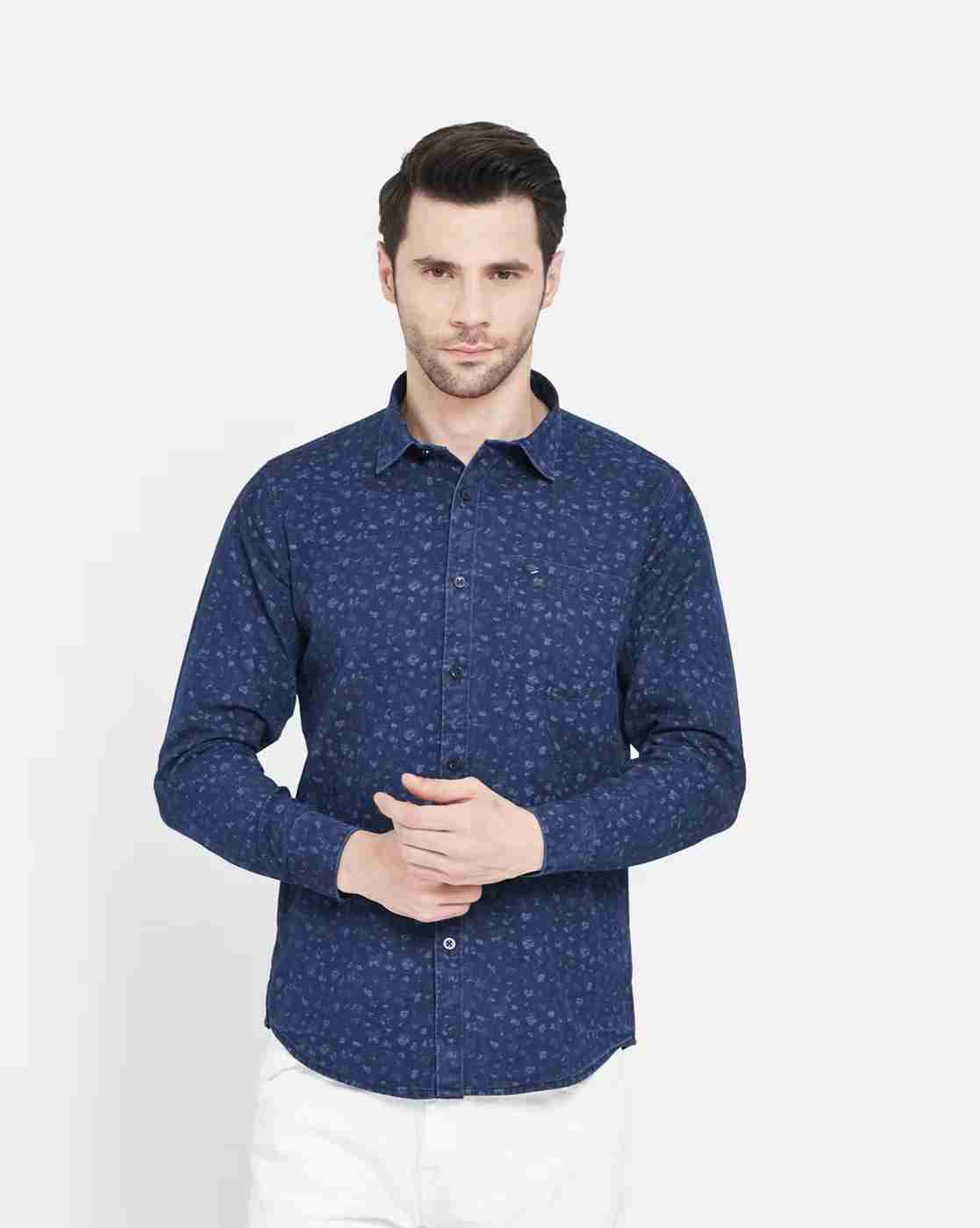 DUKE | Men Ditsy Print Slim Fit Shirt|0