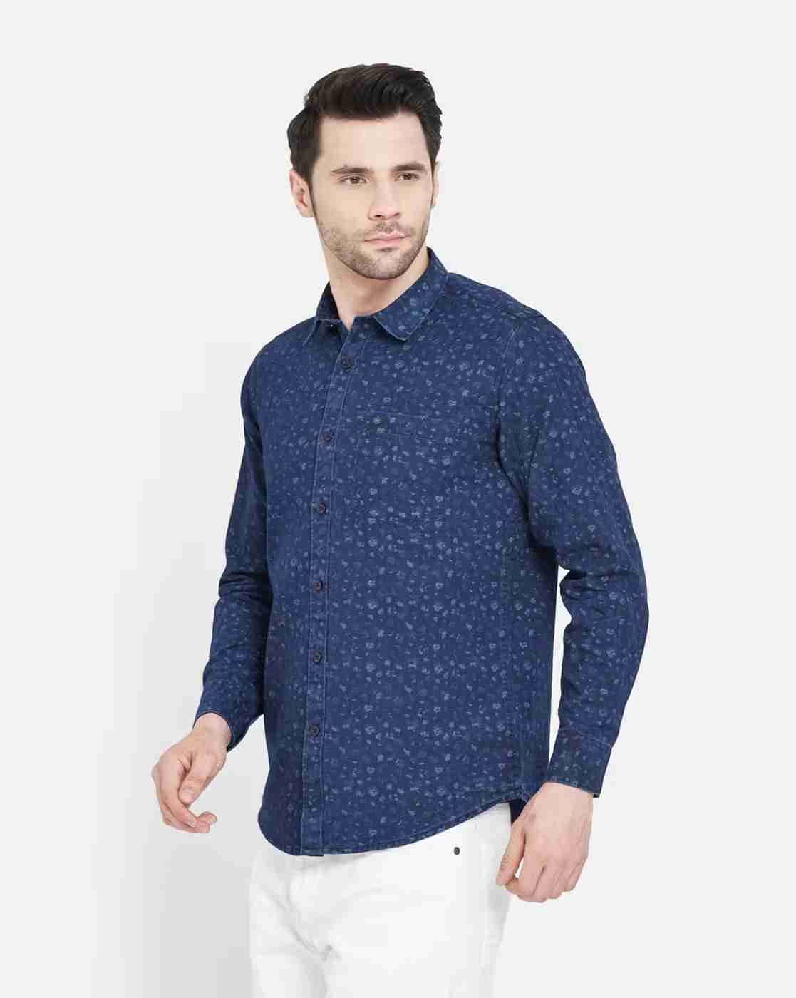 DUKE | Men Ditsy Print Slim Fit Shirt|2