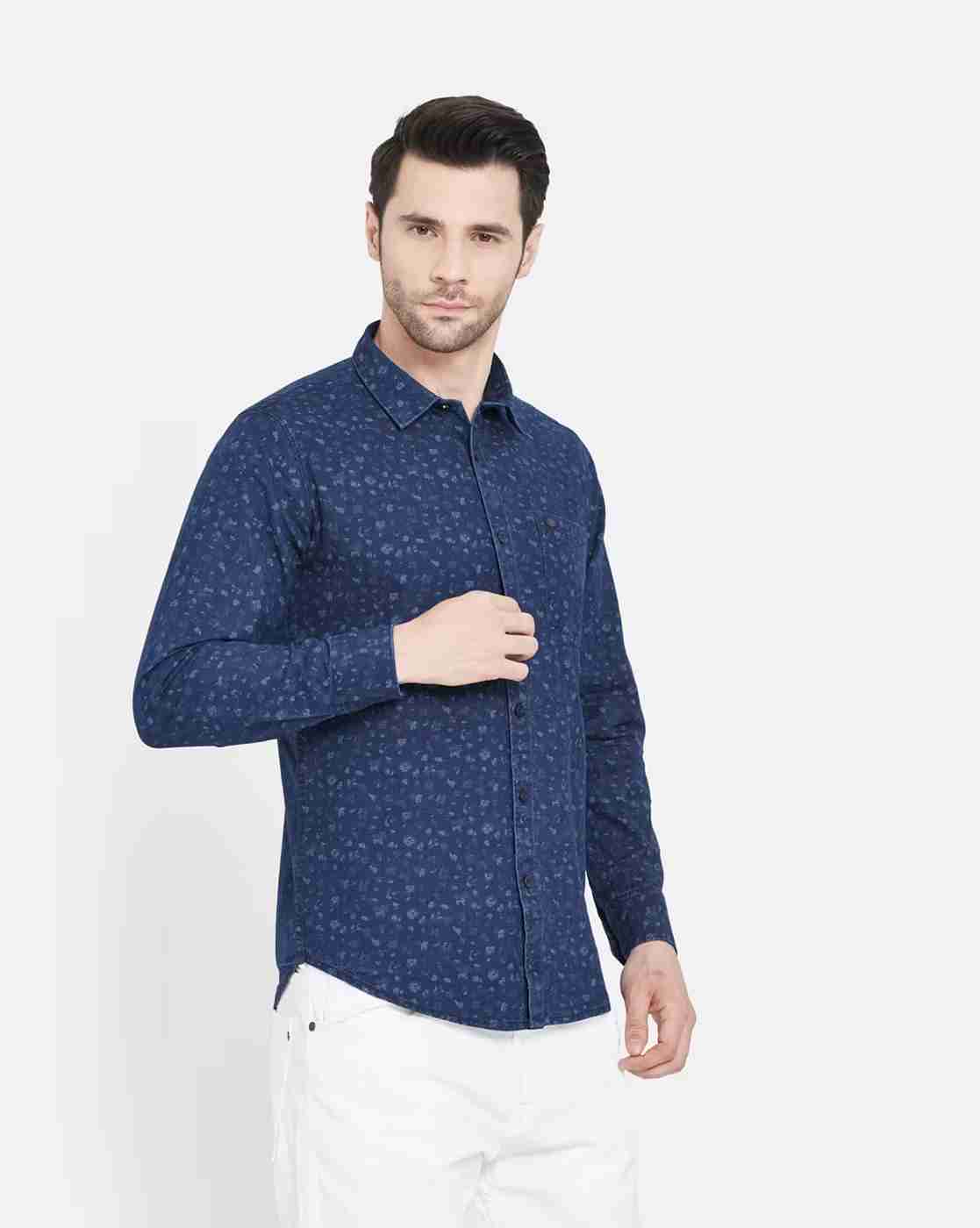 DUKE | Men Ditsy Print Slim Fit Shirt|3