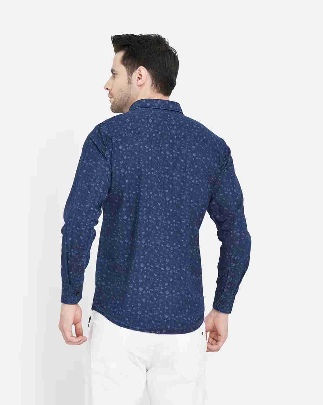 DUKE | Men Ditsy Print Slim Fit Shirt|4